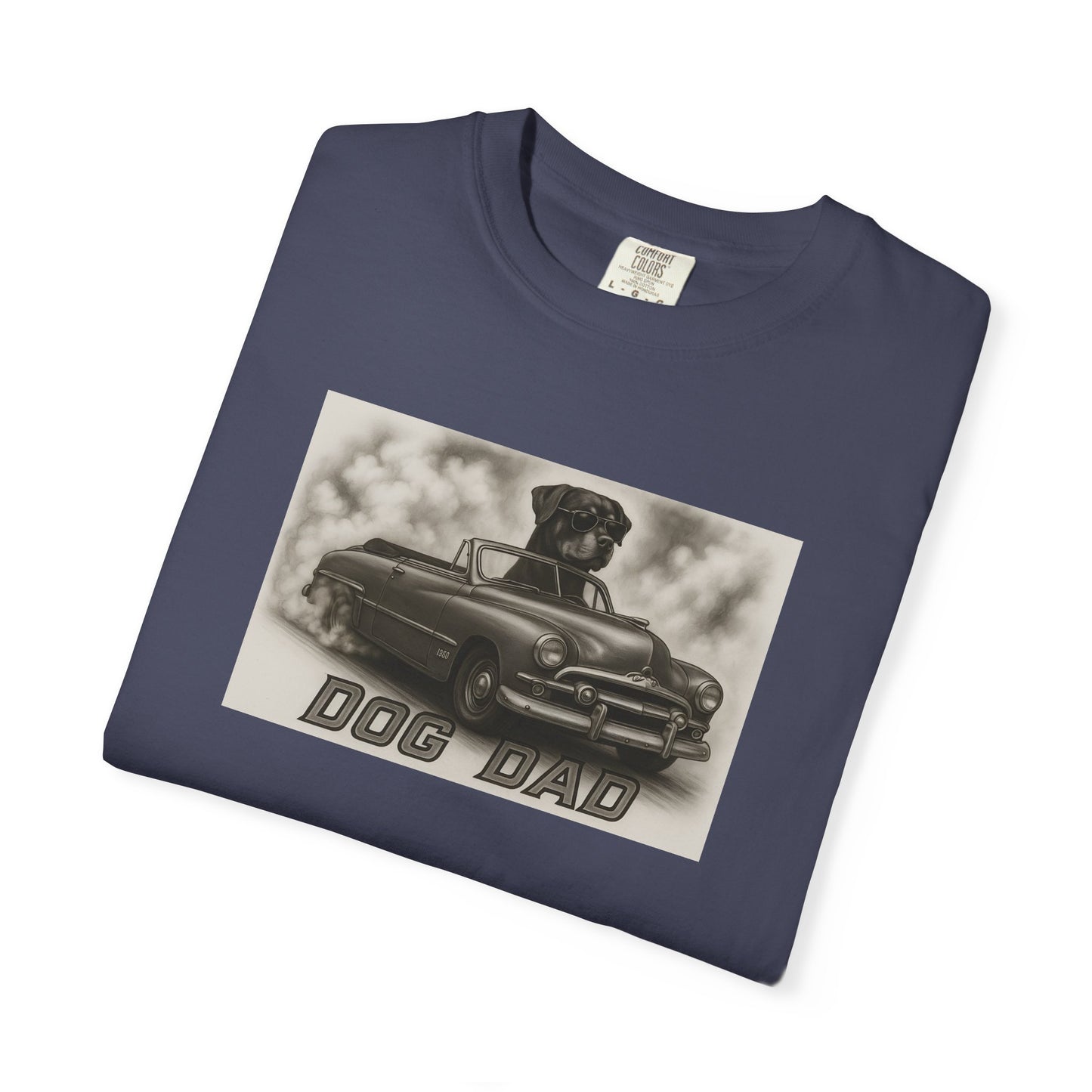 Dog Dad - Rottweiler - Cool Dogs in Cool Cars T-Shirt Collection | Funny Dog Lover Apparel for Men