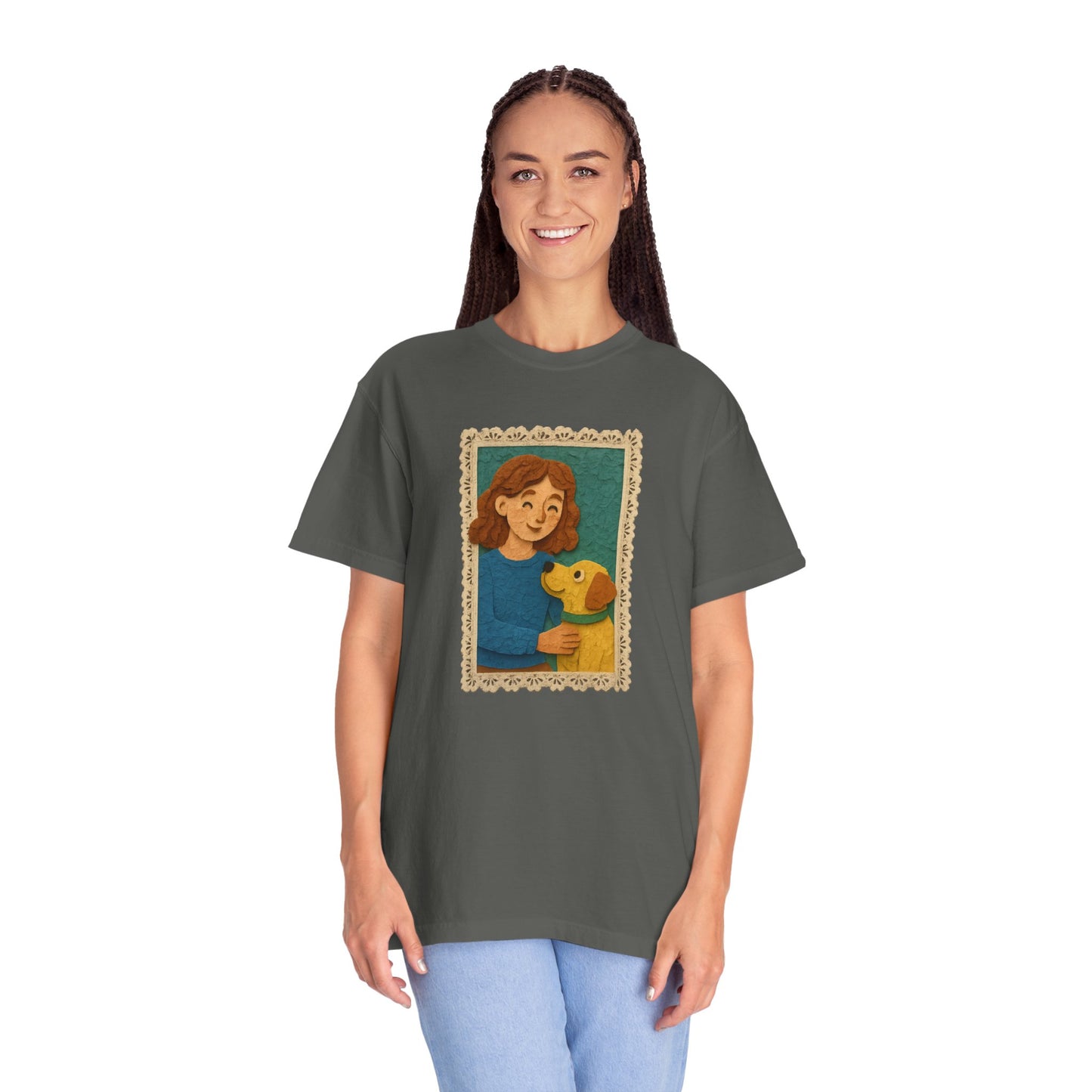 Dog Mom T-shirt - Unisex Garment-Dyed Tee for Pet Lovers