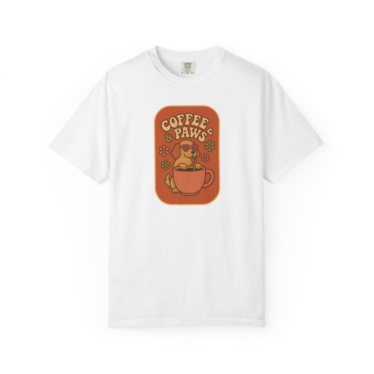 Coffee Paws Unisex T-shirt - Perfect for Dog Lovers, Casual Wear, Gift for Pet Owners, Cozy Vibe, Every Day Wear