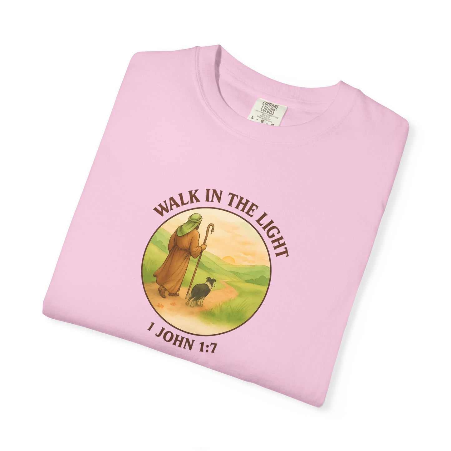 Walk in the light T-Shirt, Casual Fashion Tee, Motivational Gift, Unisex Graphic Tee, Perfect for Gifts and Celebrations