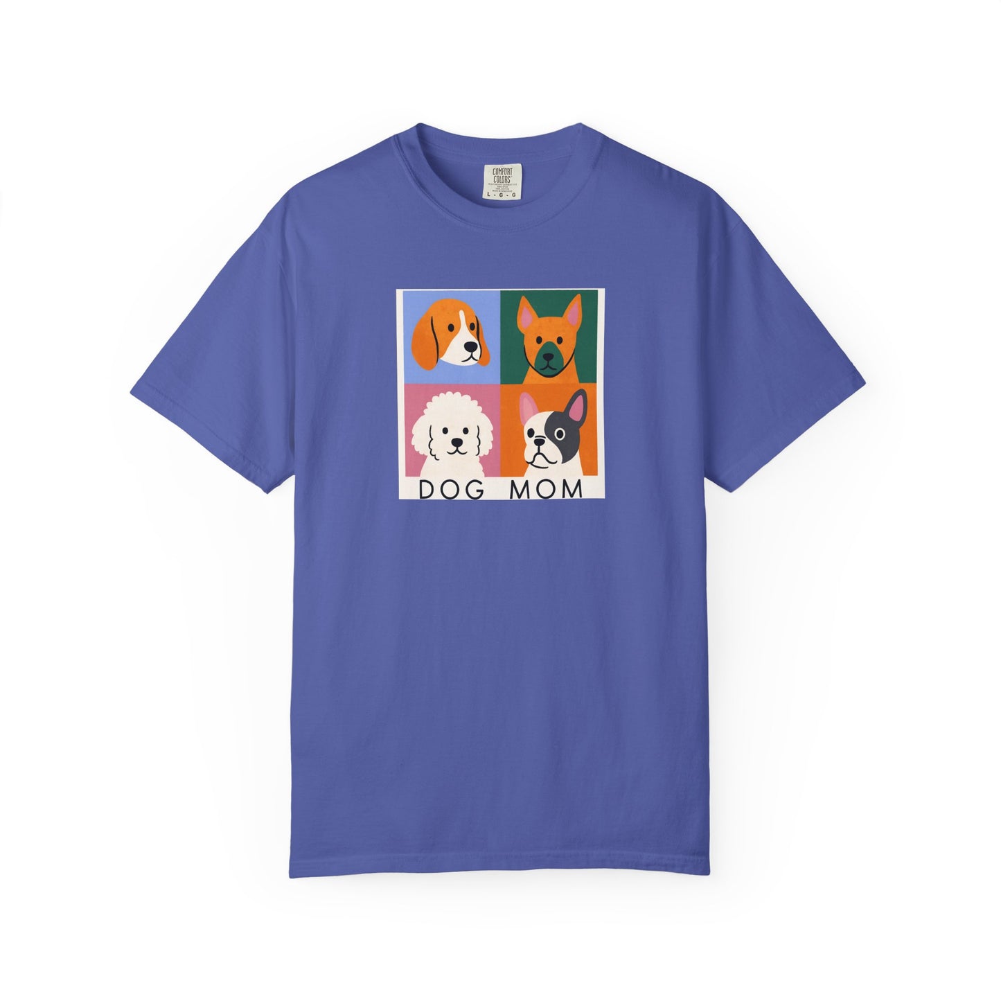 Dog Mom T-shirt - Unisex Garment-Dyed Tee for Dog Lovers