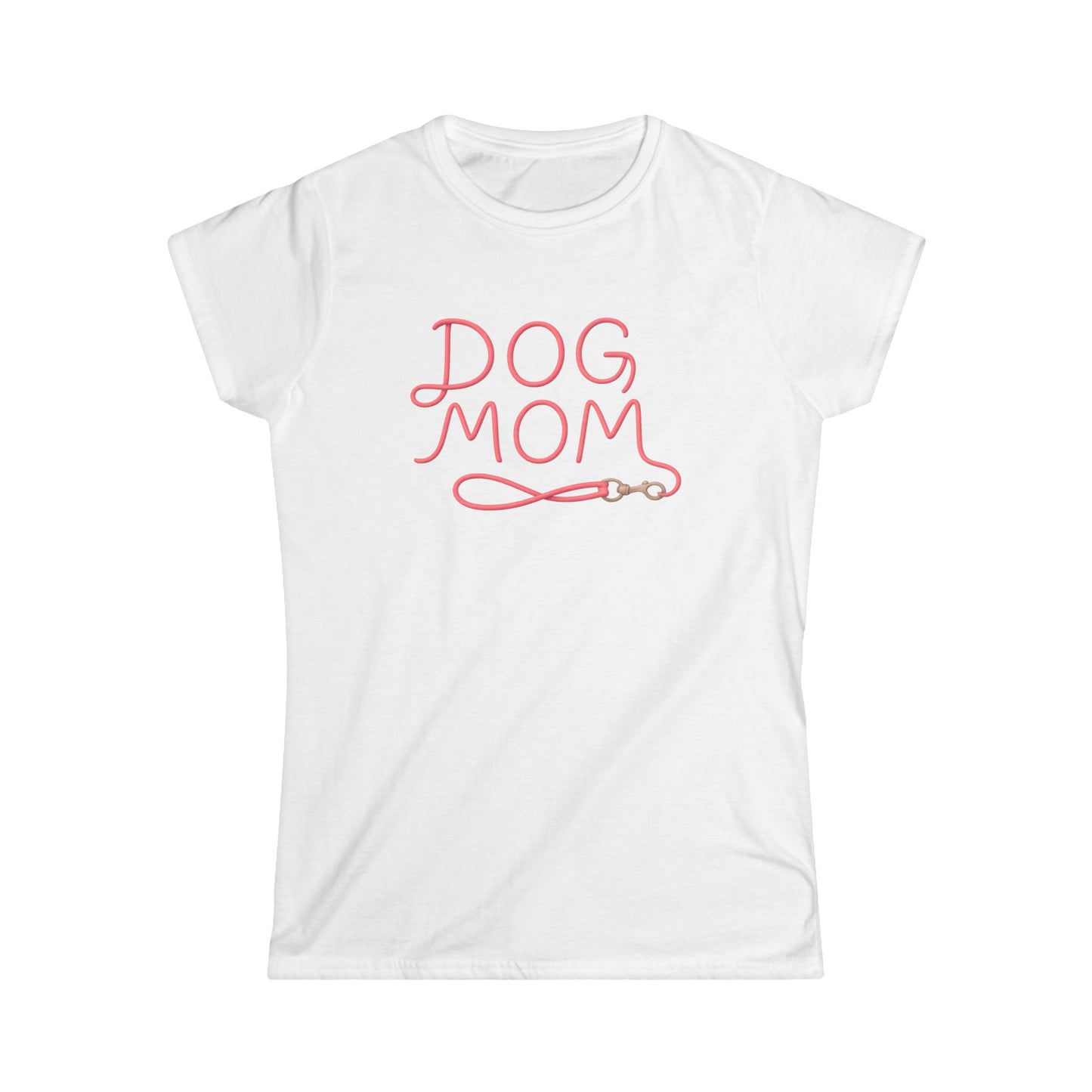 Dog Mom Softstyle Tee, Dog Lover Shirt, Pet Parent Gift, Casual Dog Mom Apparel, Birthday Gift for Dog Owners