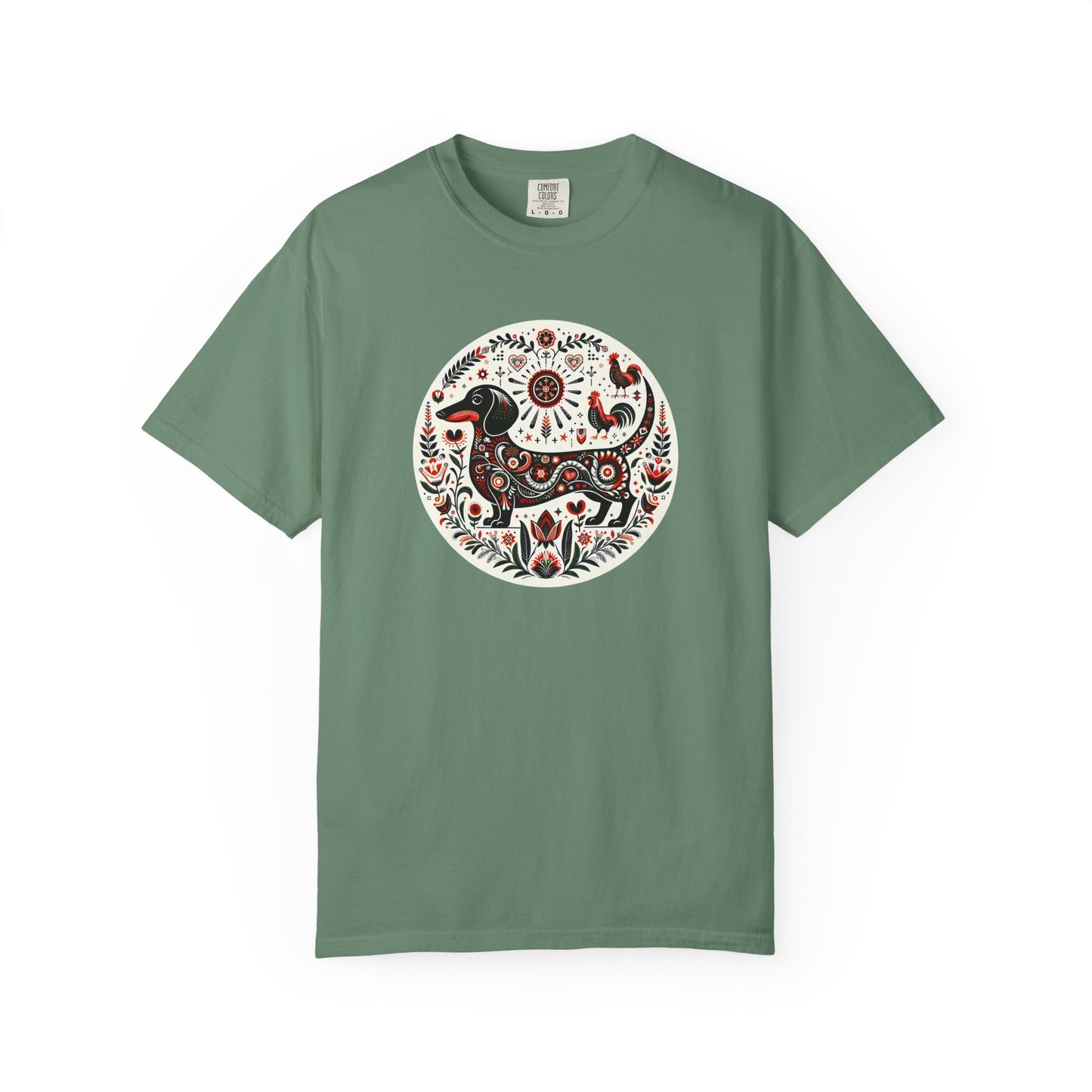 Artistic Animal Print T-Shirt - Unisex Garment-Dyed Tee for Nature Lovers, Festivals, Boho Style, Gift Idea, Everyday Wear