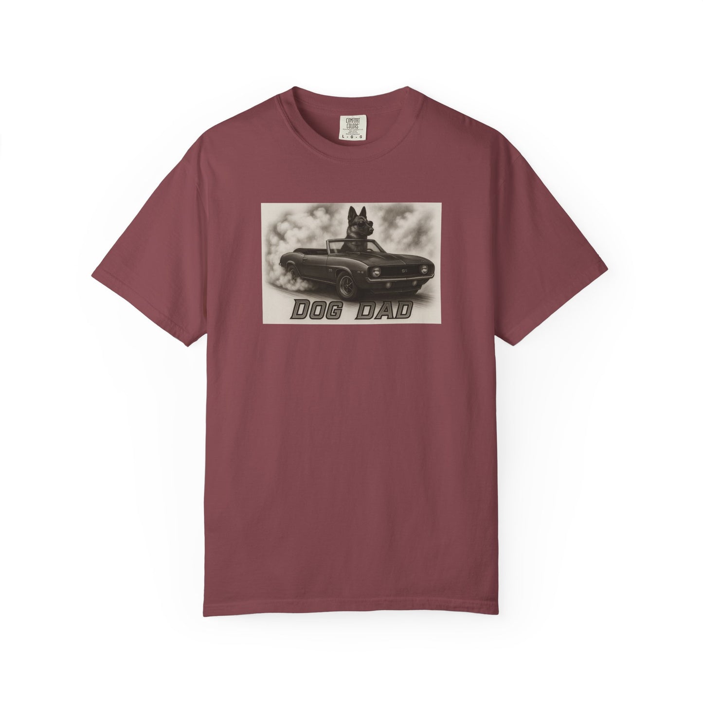 Dog Dad - German Shepard - Cool Dogs in Cool Cars T-Shirt Collection | Funny Dog Lover Apparel for Men