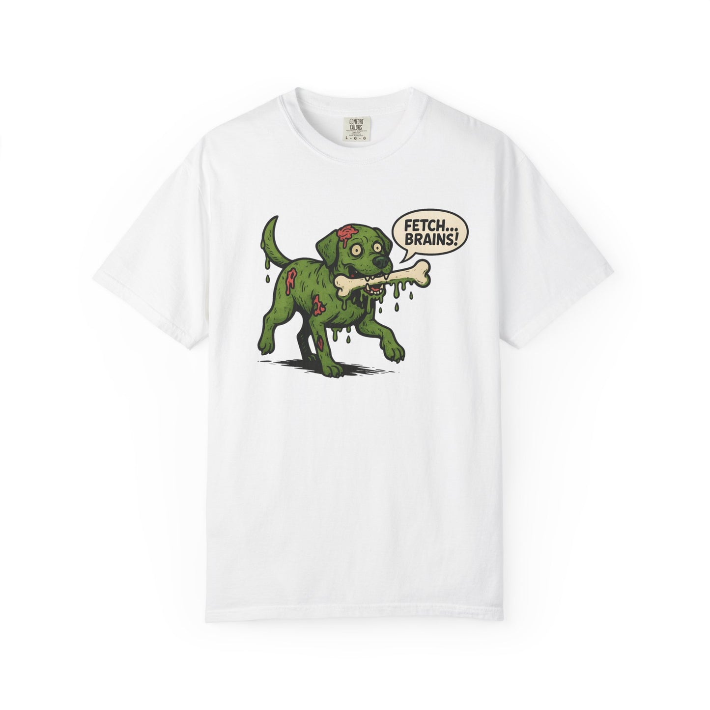 Zombie Dog Fetch T-Shirt, Funny Pet Lover Tee, Graphic Tee for Halloween, Unique Gift, Dog Owner Shirt