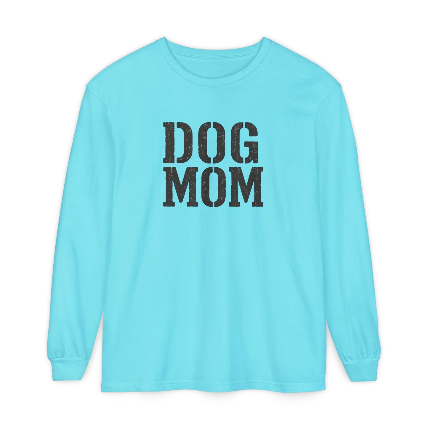 Dog Mom Long Sleeve T-Shirt | Gift for Dog Lovers, Casual Wear, Pet Owner Apparel, Perfect for Birthdays, Mother’s Day