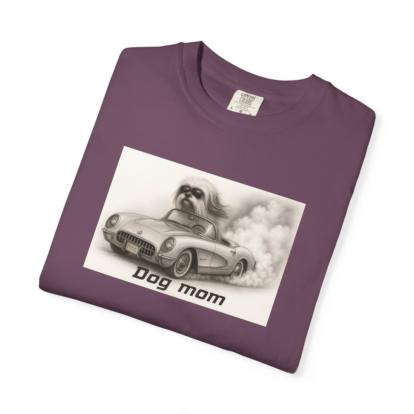 Dog Mom - Lhasa Apso- “Cool Dogs in Cool Cars” T-Shirt Collection! 🐶🚗