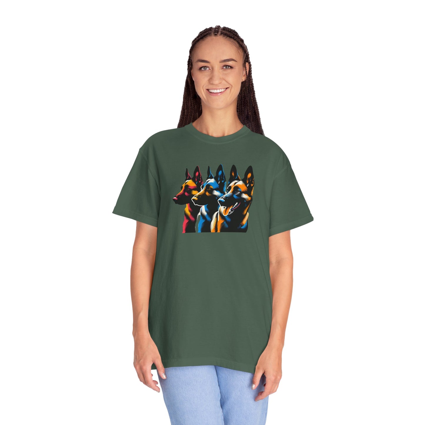 Colorful German Shepherd Unisex T-Shirt - Vibrant Dog Lover Tee