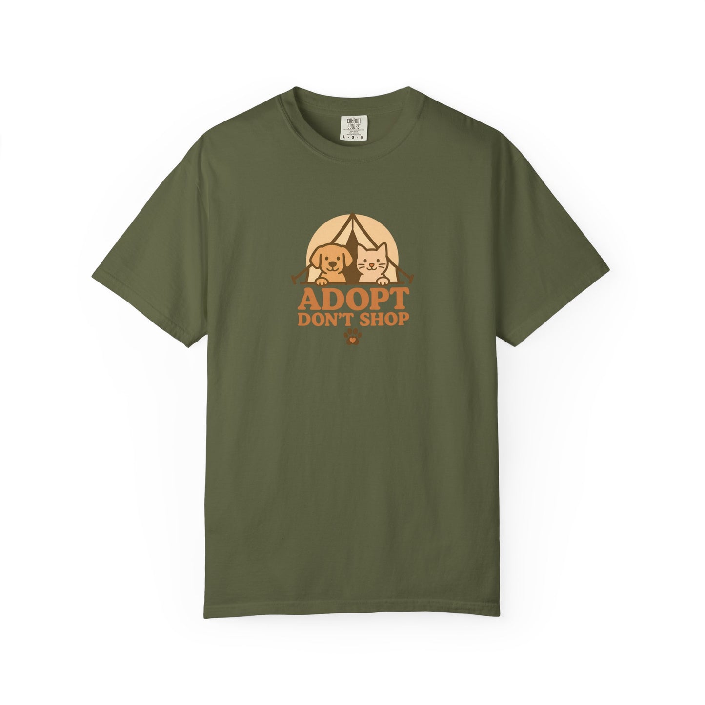 Adopt Don't Shop T-Shirt, Eco-Friendly Tee, Animal Rescue Shirt, Casual Wear, Gift for Pet Lovers, Perfect for Adoption Events