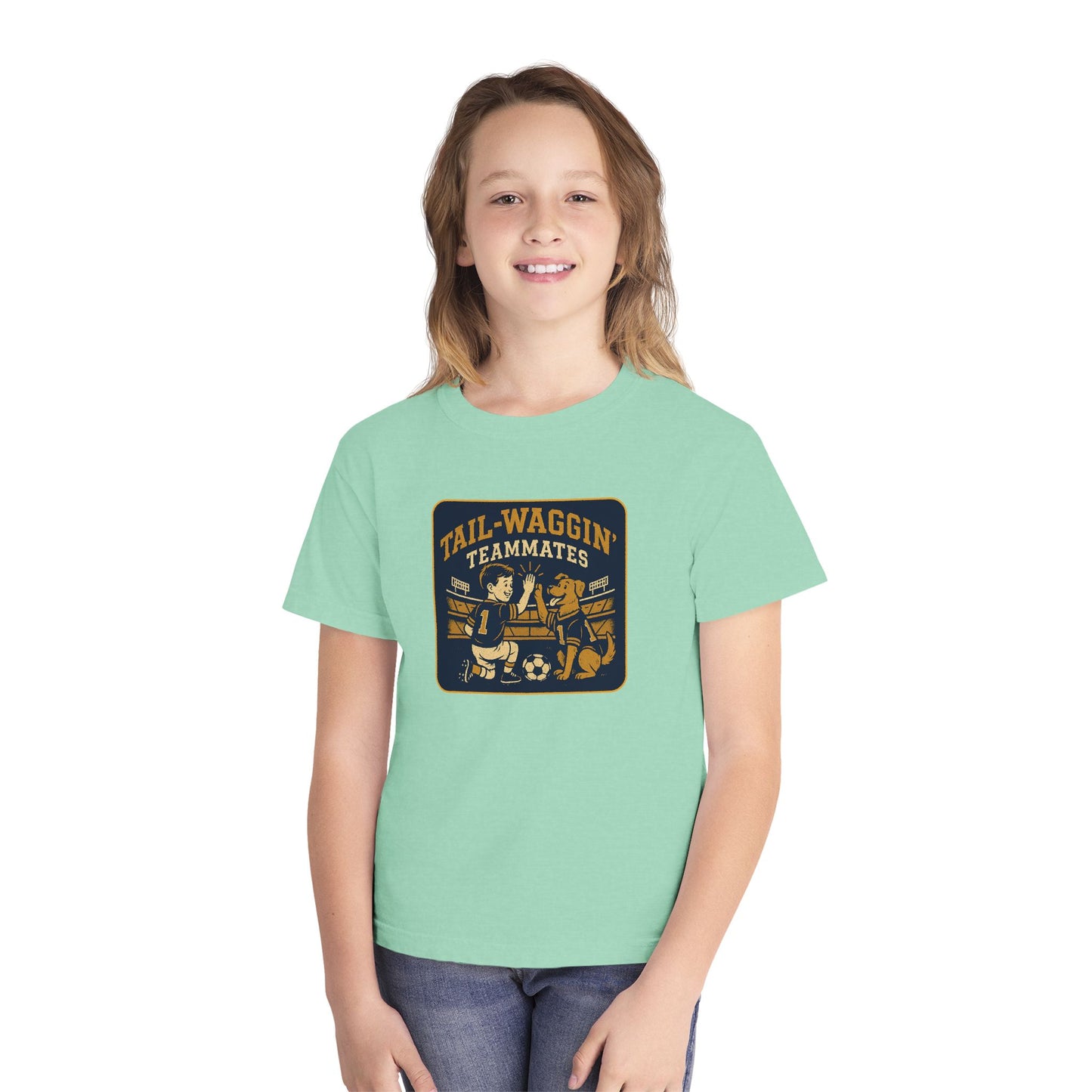 Youth Tee Tail-Waggin' Teammates Midweight