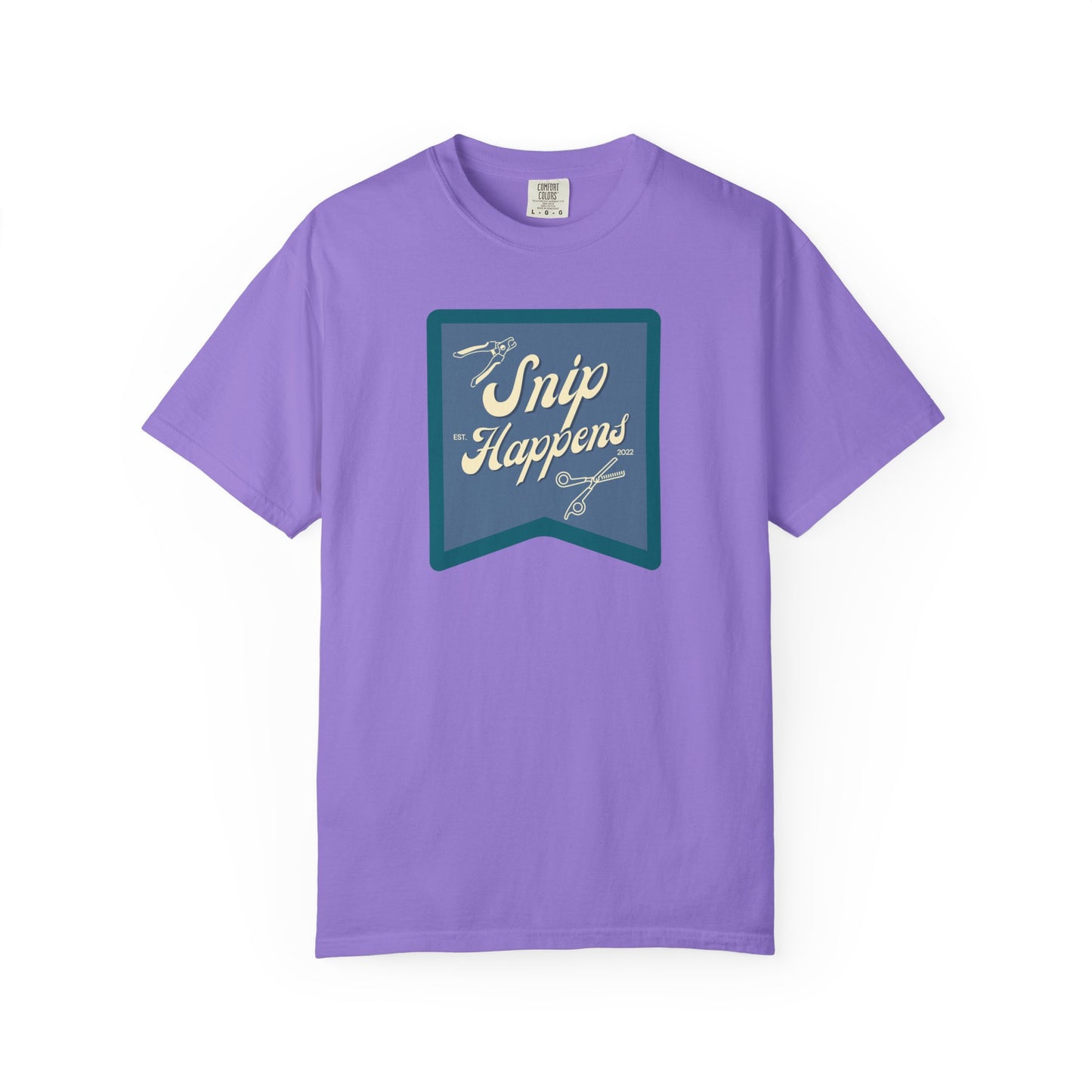 Snip Happens Unisex Garment-Dyed T-Shirt - Fun & Casual Apparel for Stitching Lovers