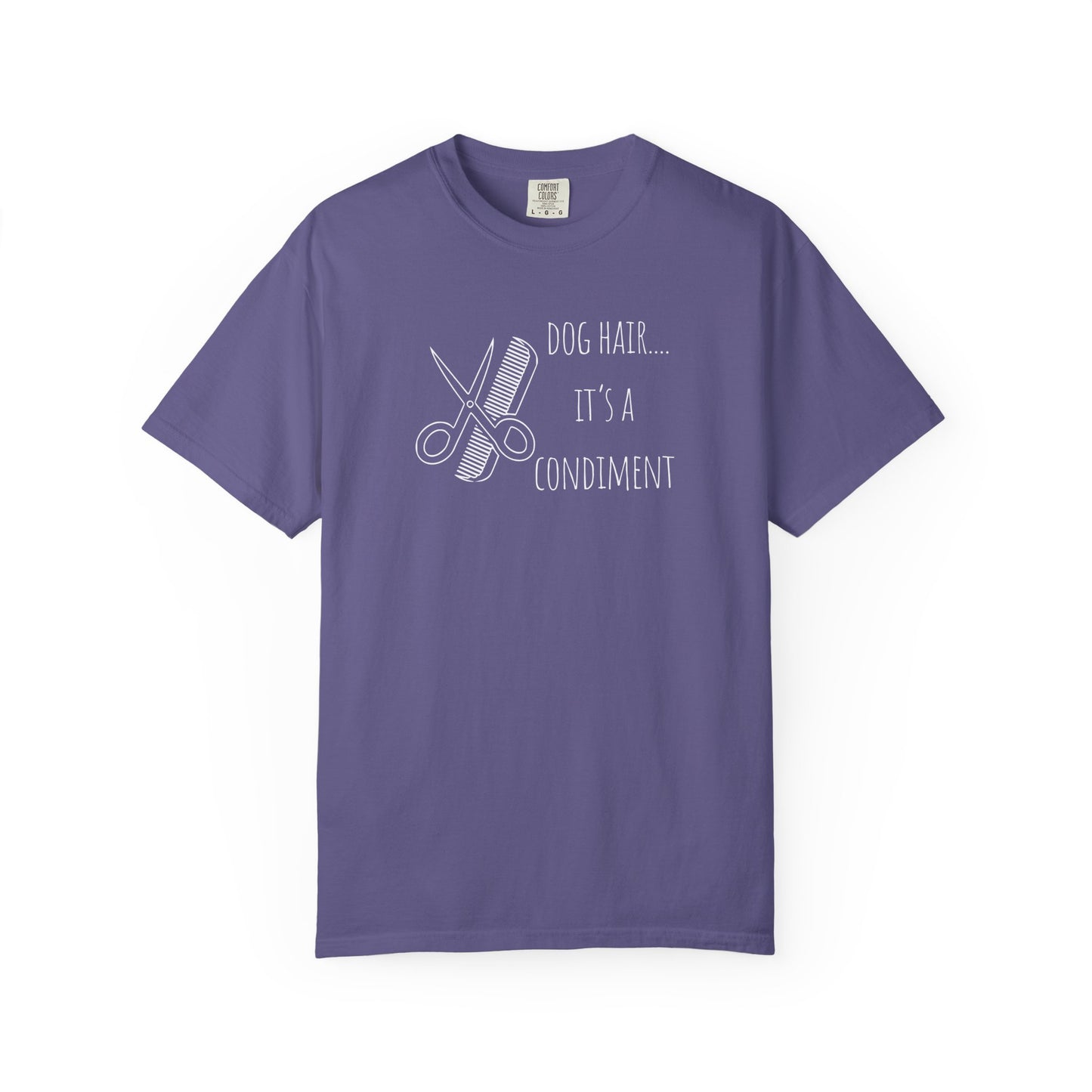 Dog Lover Unisex T-shirt - 'Dog Hair... It's a Condiment'