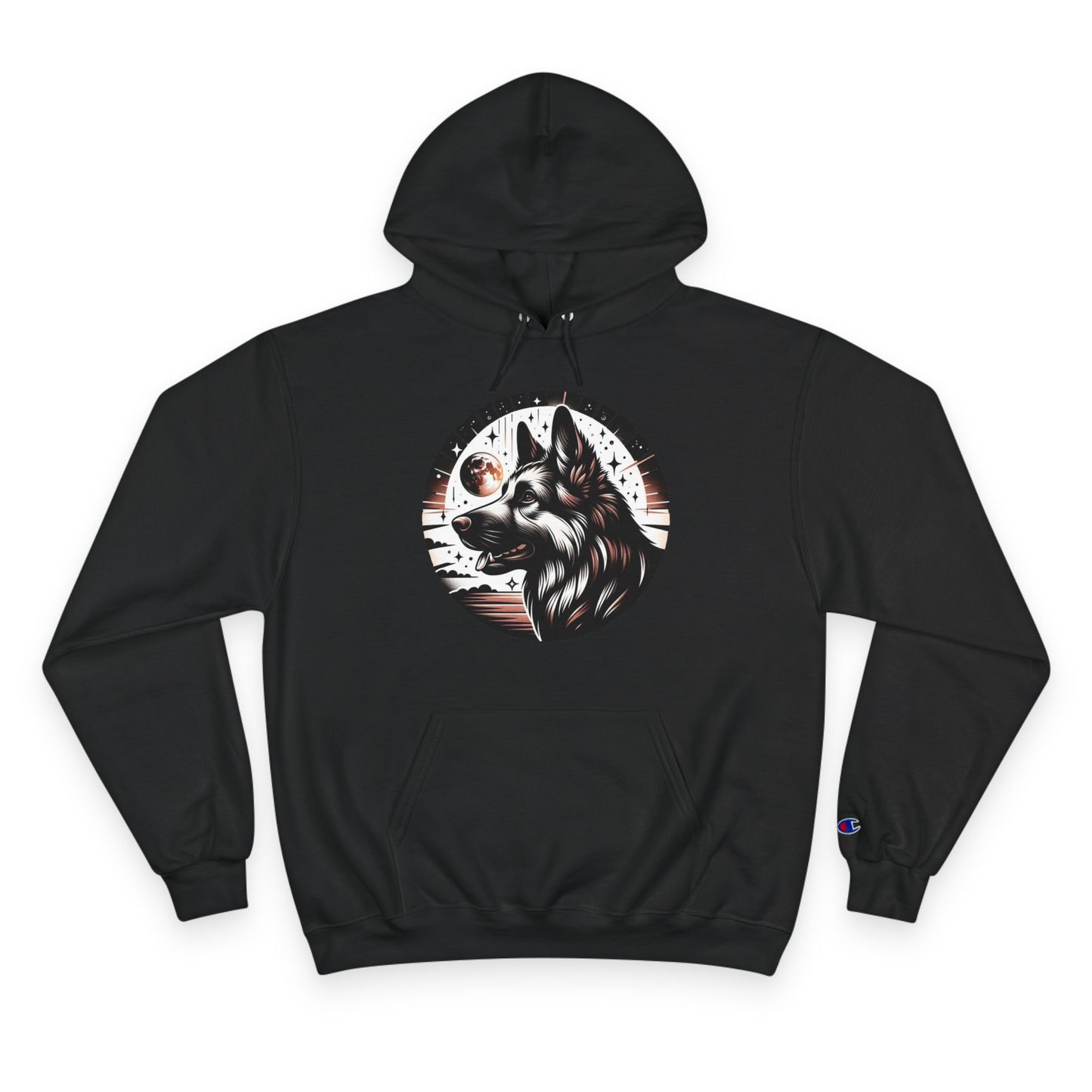 π Loyal Under the Stars β German Shepherd Moon Hoodie