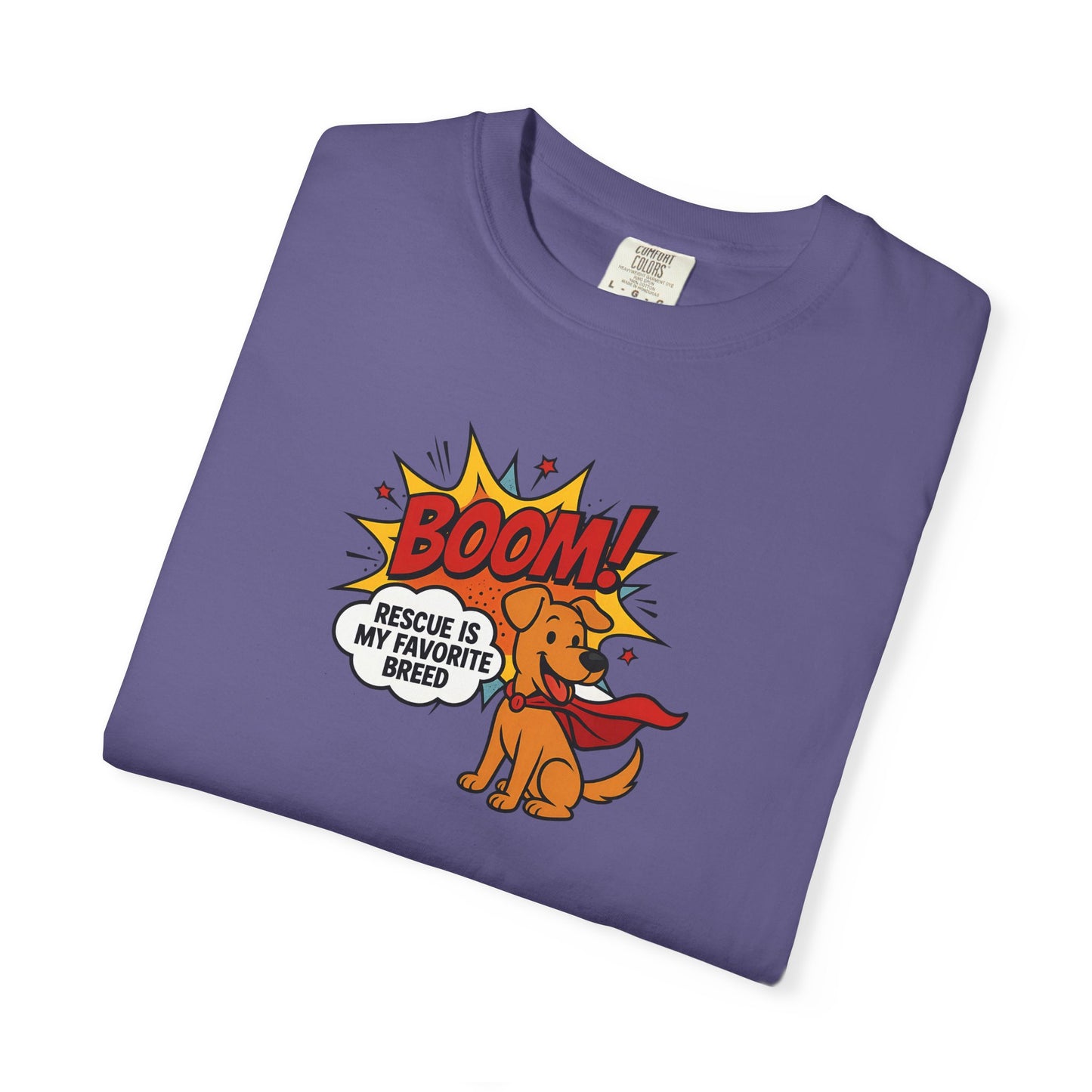 Superhero Dog Rescue T-Shirt | Fun Graphic Tee, Gift for Dog Lovers, Casual Wear, Pet Lover Shirt, Birthday Present, Animal Apparel