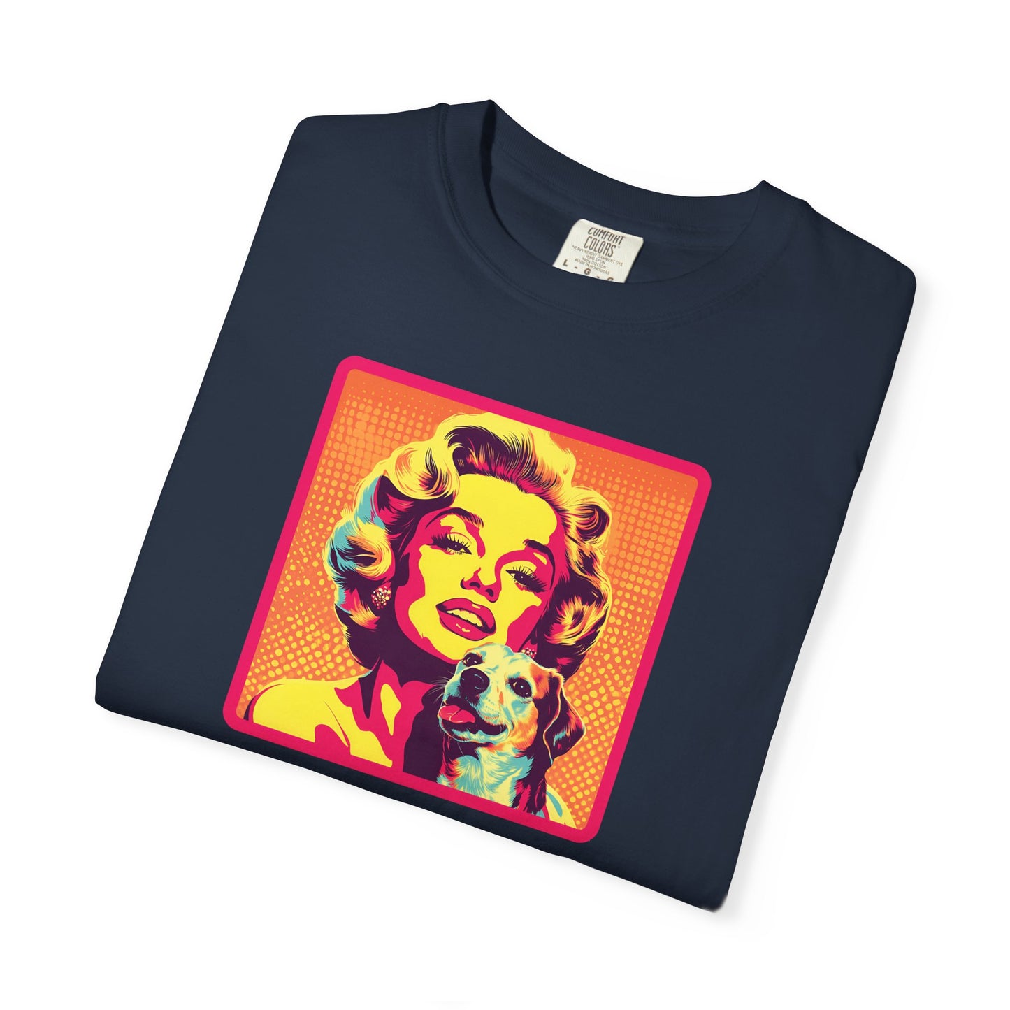 Vintage Dog Mom T-shirt - Unisex Garment-Dyed Tee for Dog Lovers