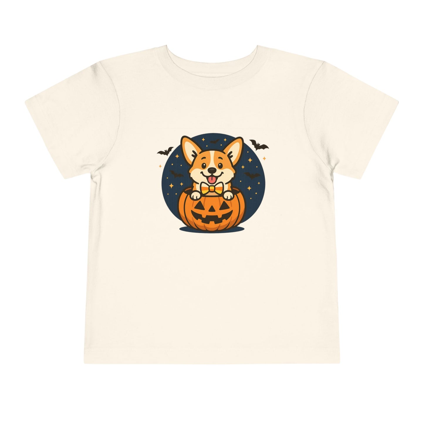 Adorable Halloween Corgi Toddler Tee, Kids Halloween Shirt, Corgi Pumpkin T-Shirt, Toddler Costume Tee, Party Outfit