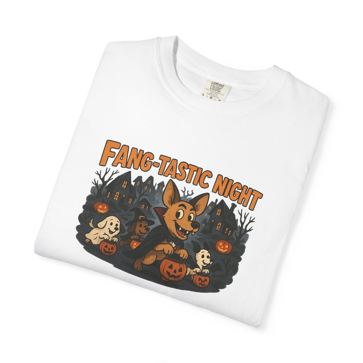 Fang-tastic Halloween T-Shirt, Unisex Fashion Tee, Spooky Vibe Shirt, Holiday Gift, Cozy Casual Wear, Costume Party Outfit