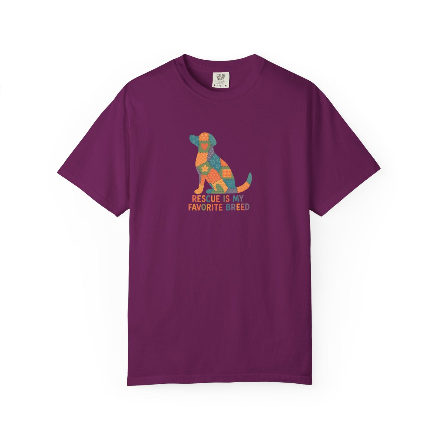 Rescue Is My Favorite Breed Unisex T-Shirt - Dog Lover Gift, Animal Rescue T-shirt, Casual Wear, Pet Adoption Tee, Gift for Dog Owners