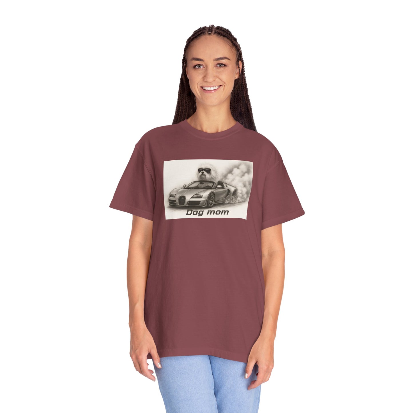Dog Mom - Maltese Terrier - “Cool Dogs in Cool Cars” T-Shirt Collection! 🐶🚗