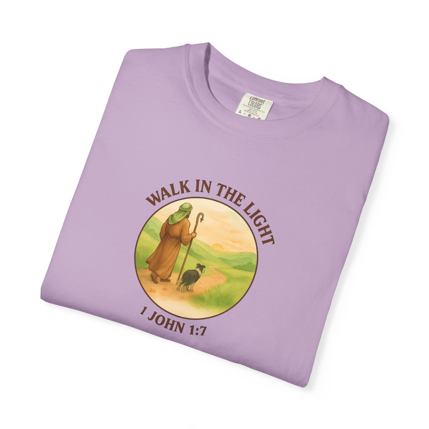 Walk in the light T-Shirt, Casual Fashion Tee, Motivational Gift, Unisex Graphic Tee, Perfect for Gifts and Celebrations