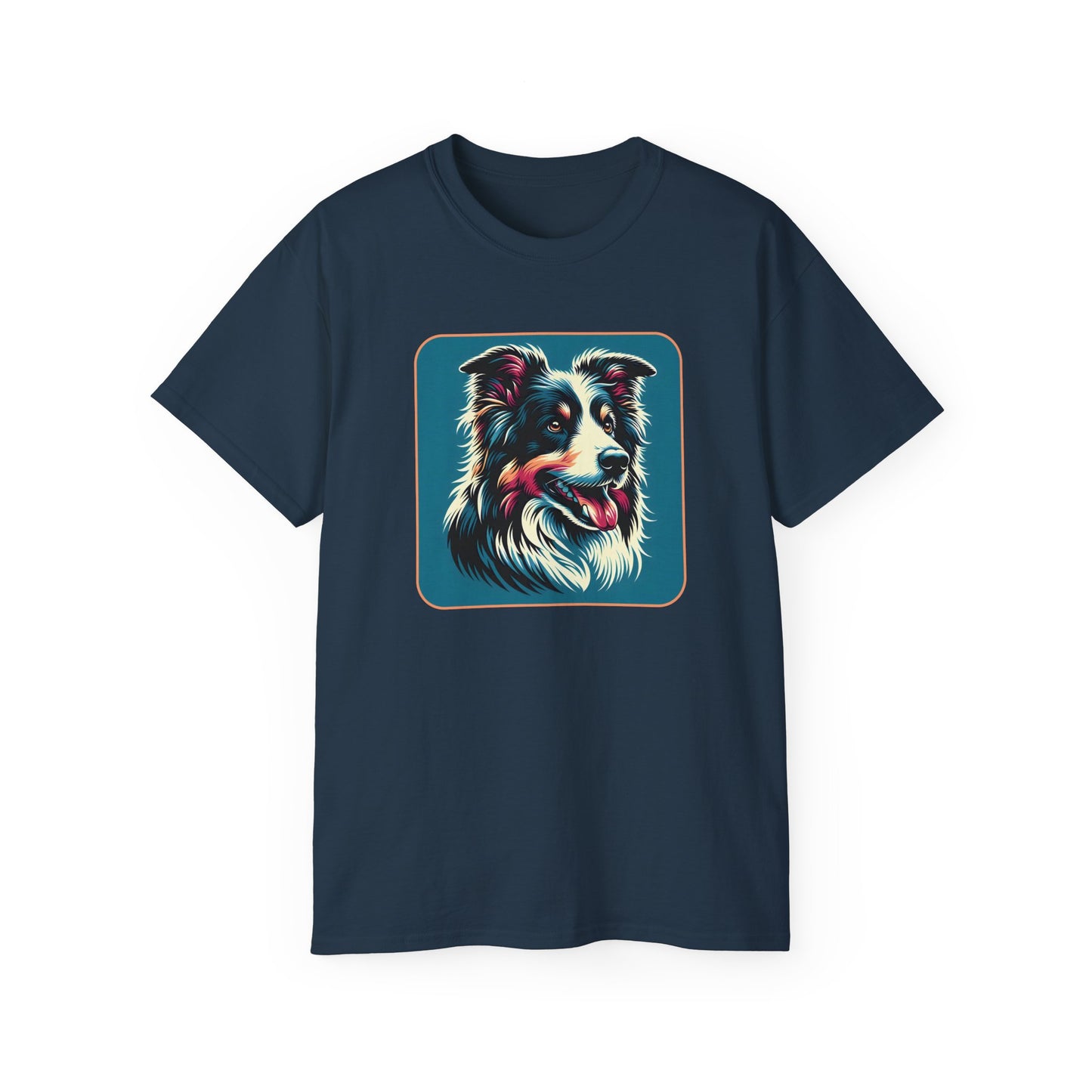 ⚡ Brain & Beauty – Colorful Border Collie Tee - Perfect for Pet Lovers