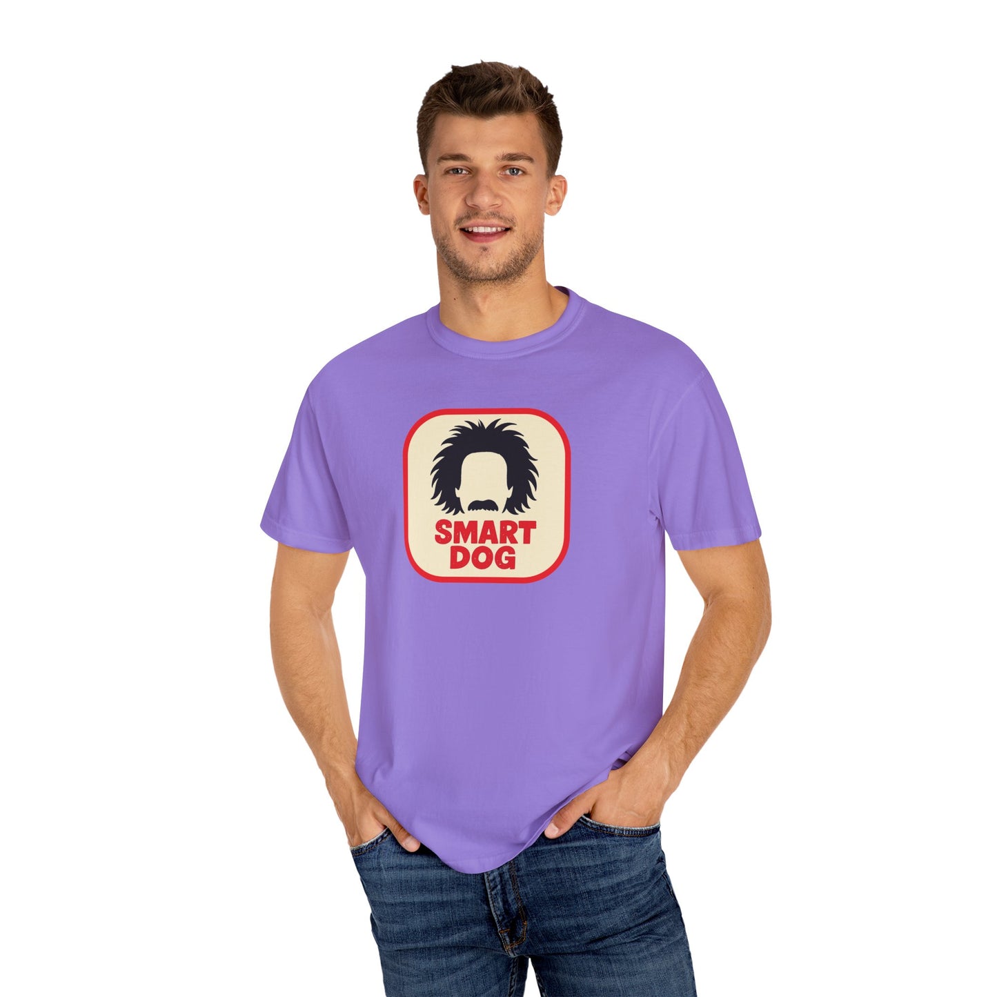 Dog Lover Graphic T-shirt - Smart Dog, Albert Einstein Design