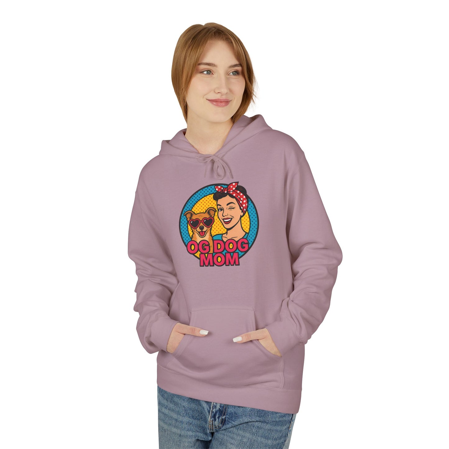 Hoodie for Dog Moms - Unisex Midweight Softstyle Fleece Hoodie