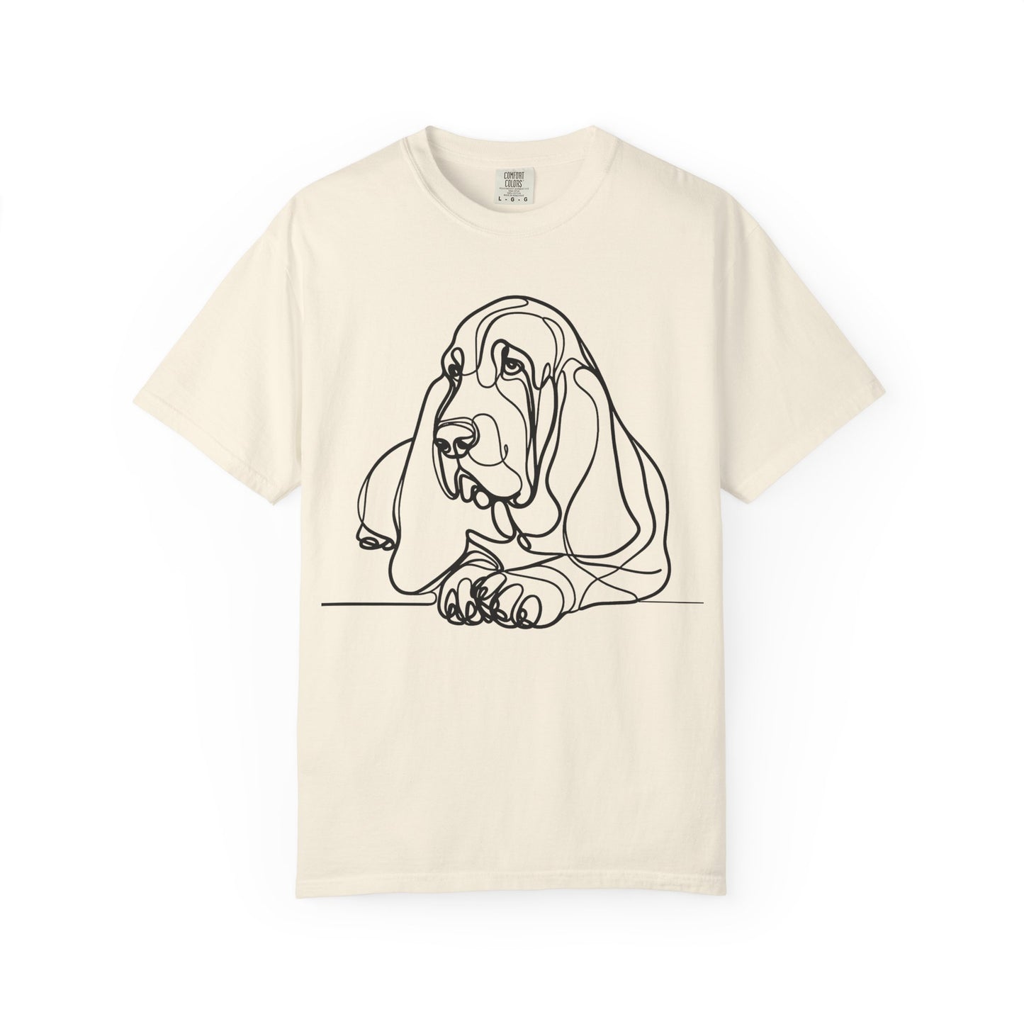 Basset Hound Line Art T-Shirt