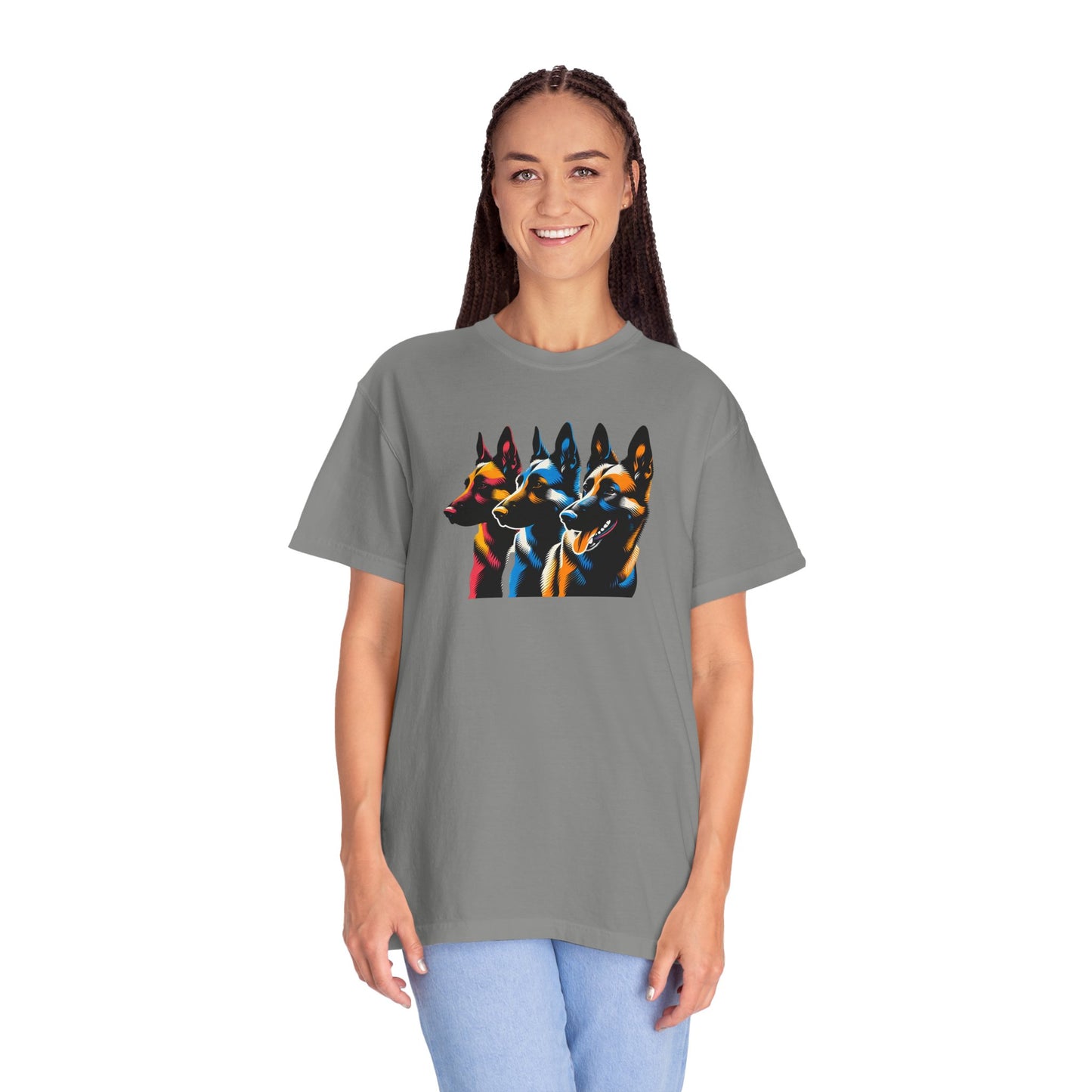 Colorful German Shepherd Unisex T-Shirt - Vibrant Dog Lover Tee