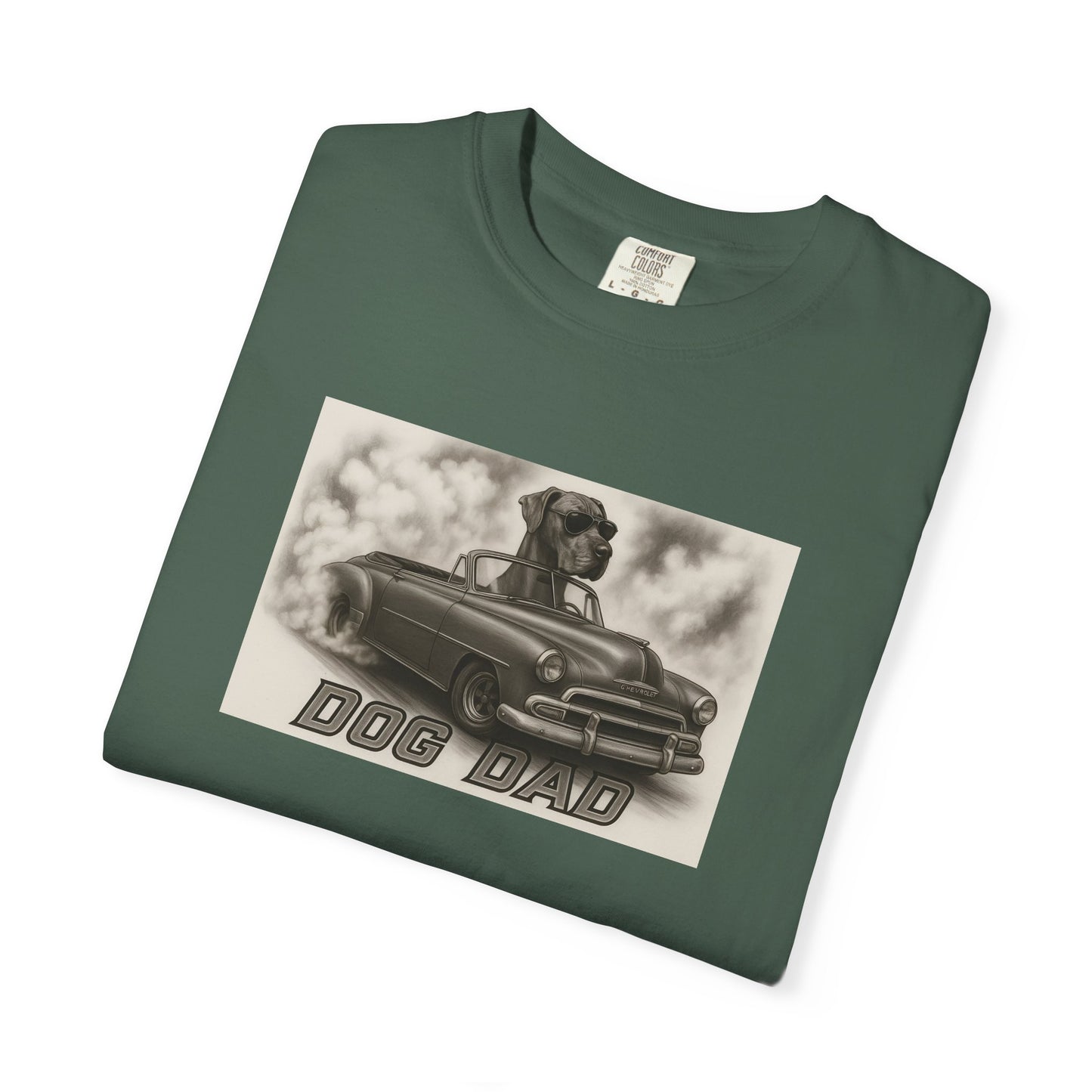 Dog Dad - Great Dane - Cool Dogs in Cool Cars T-Shirt Collection | Funny Dog Lover Apparel for Men