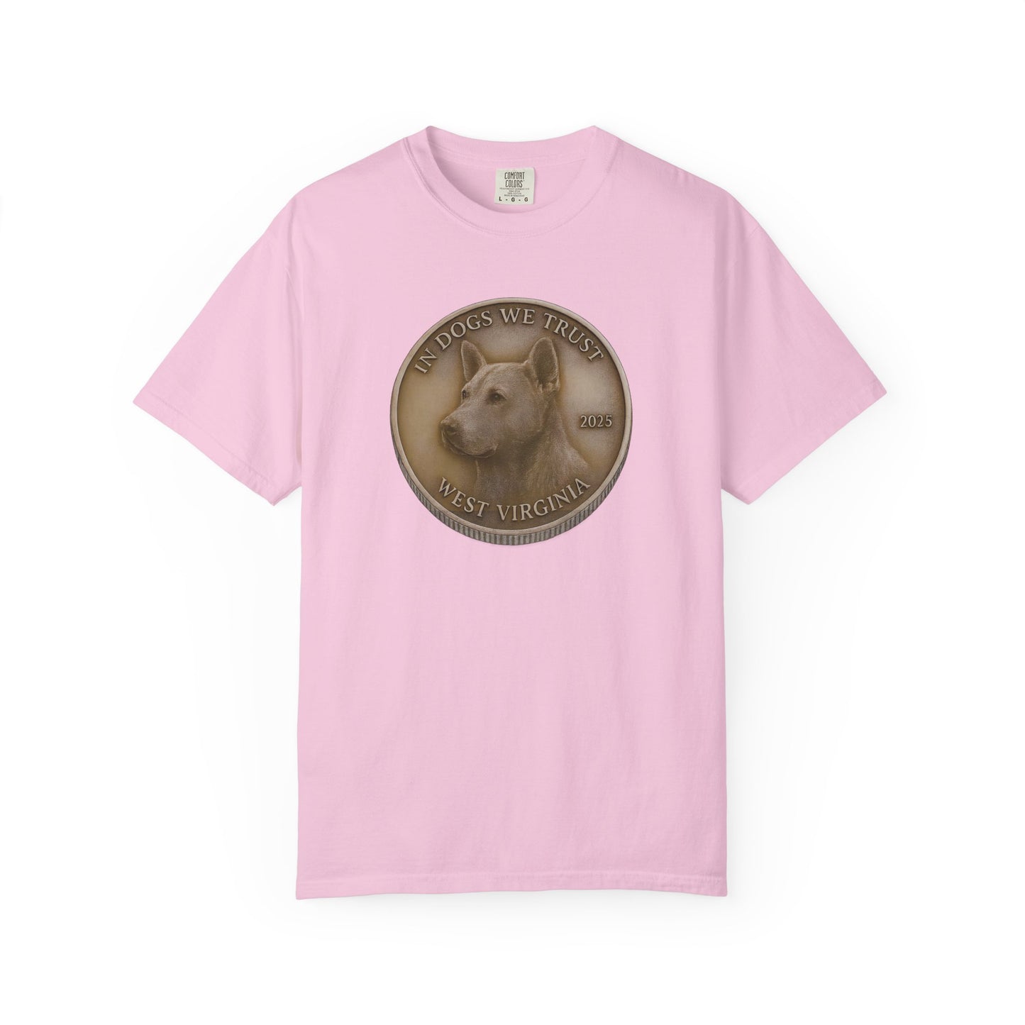 West Virginia State Coin T-Shirt Collection - Proud Dog Breed Illustrations
