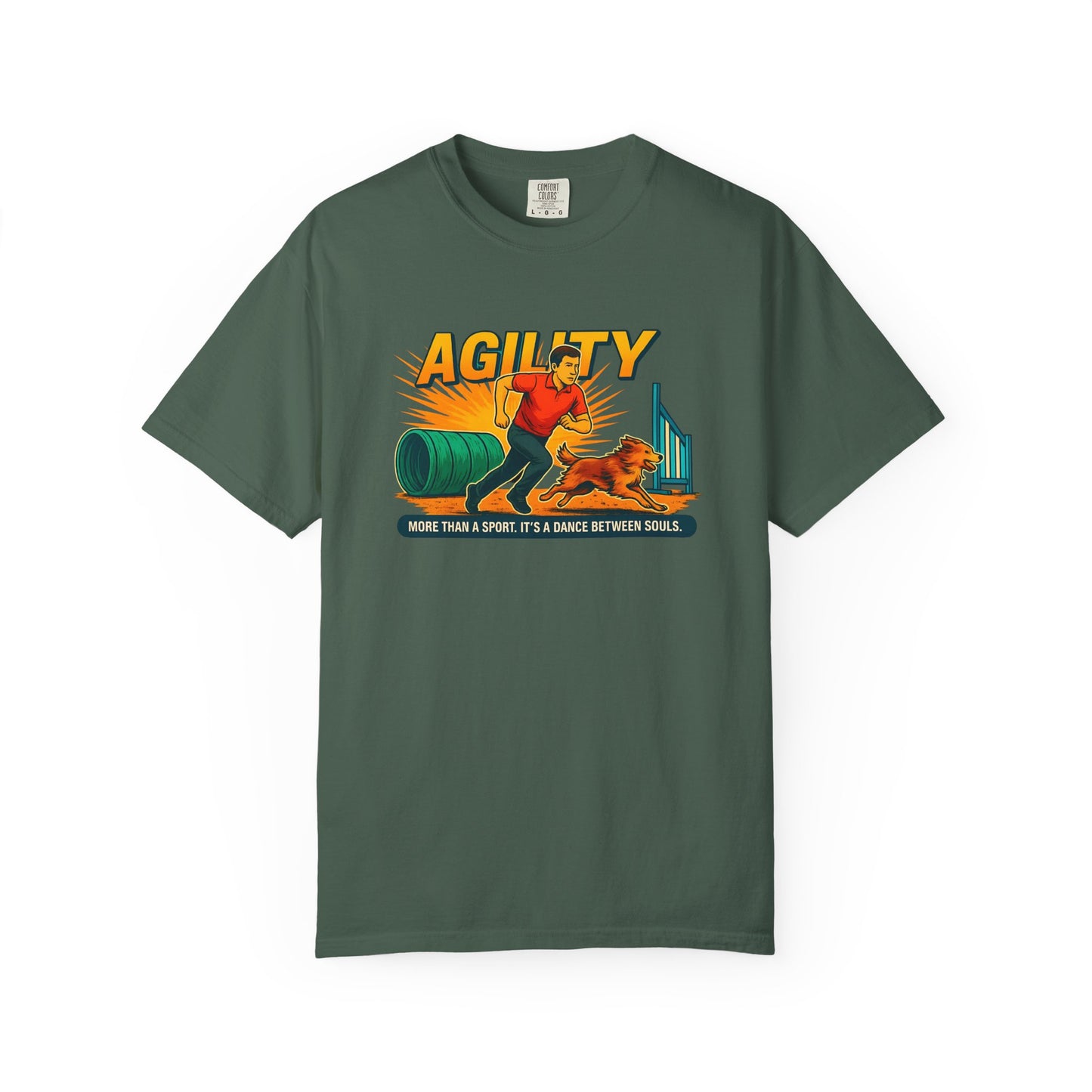 Agility Unisex Garment-Dyed T-Shirt - More Than a Sport, It's a Dance Between Souls
