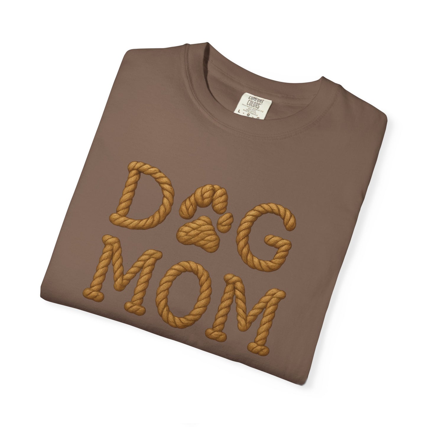 Dog Mom Garment-Dyed T-Shirt, Unisex Pet Lover Tee, Gift for Dog Owners, Casual Wear, Dog Themed Apparel, Animal Lover Clothing
