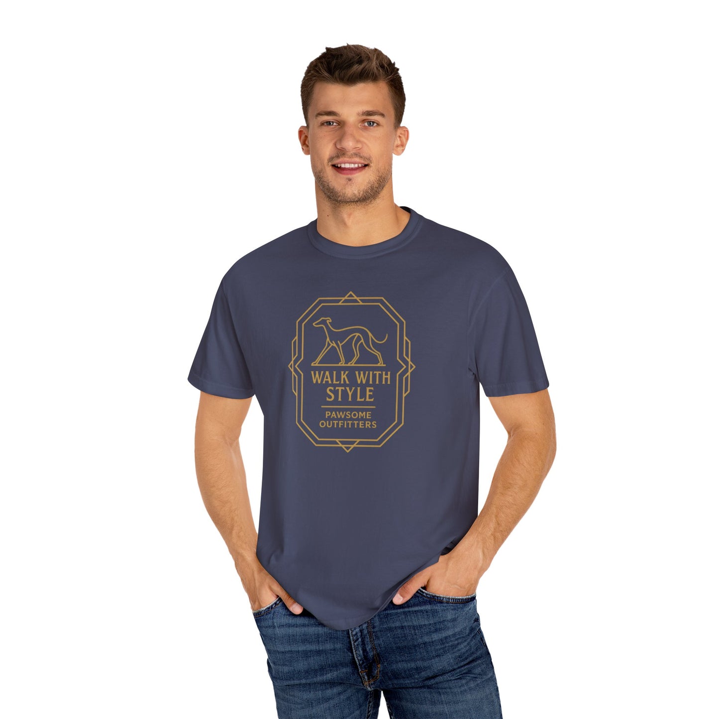 Stylish Dog Lovers T-Shirt, Casual Pet Owner Tee, Walk With Style Graphic Shirt, Gift for Dog Lovers, Comfortable Everyday Wear