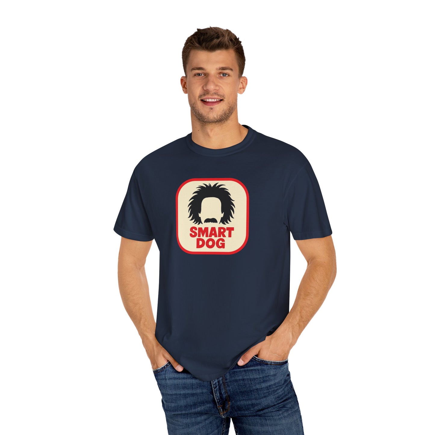 Dog Lover Graphic T-shirt - Smart Dog, Albert Einstein Design