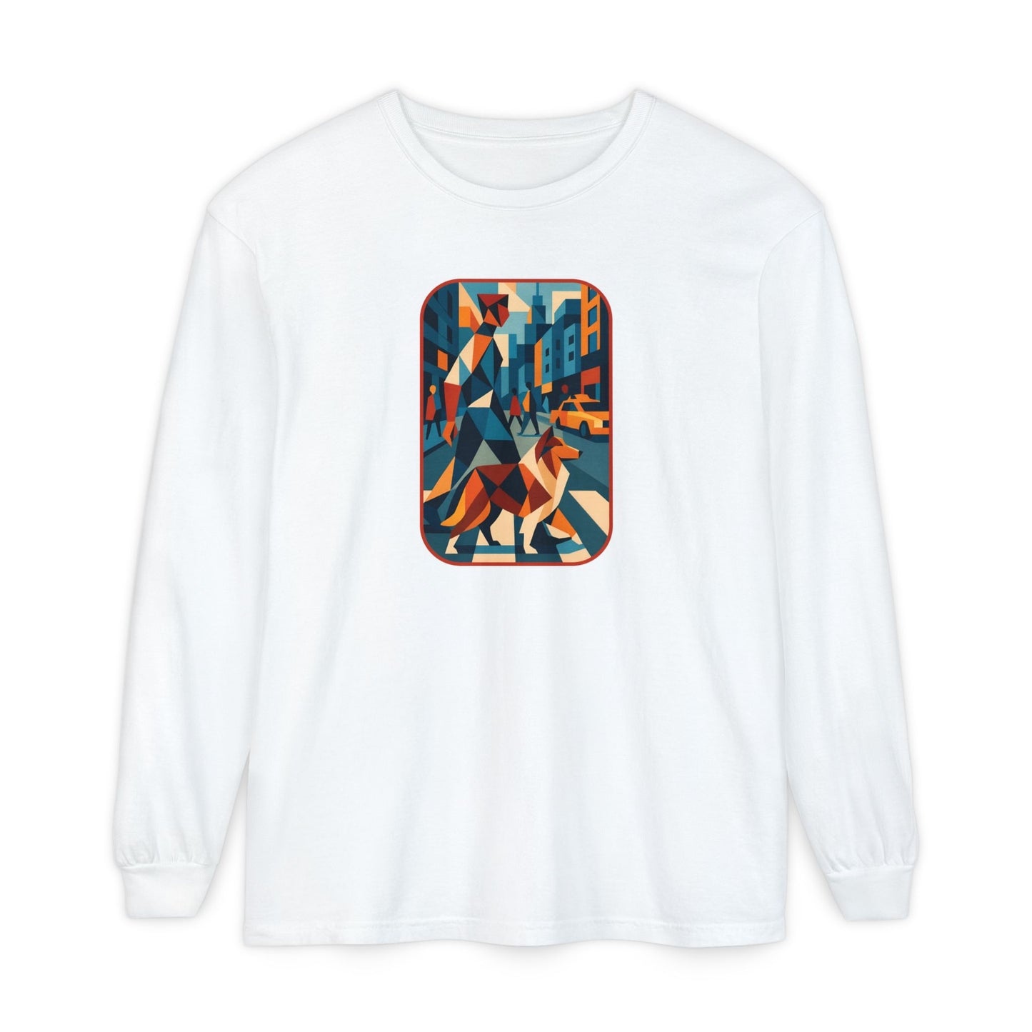 City Walk Tee for Animal Lovers, Casual Wear, Gift for Him/Her, Art-Inspired Apparel, Unique Artwork T-Shirt