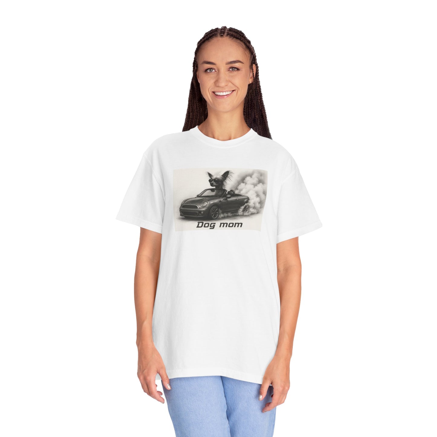 Dog Mom - Chinese Crested- “Cool Dogs in Cool Cars” T-Shirt Collection! 🐶🚗