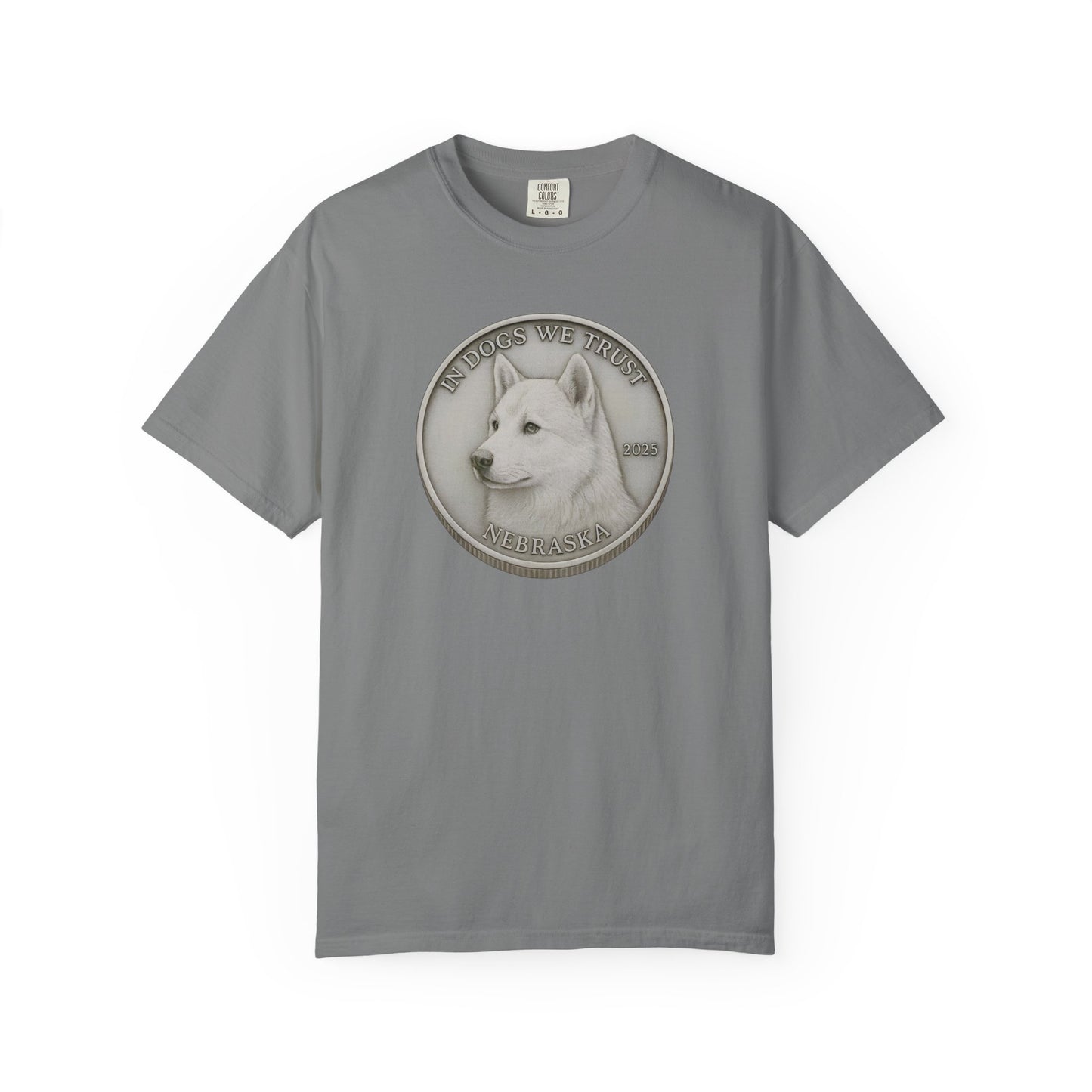 Nebraska State Coin T-Shirt Collection - Proud Dog Breed Illustrations