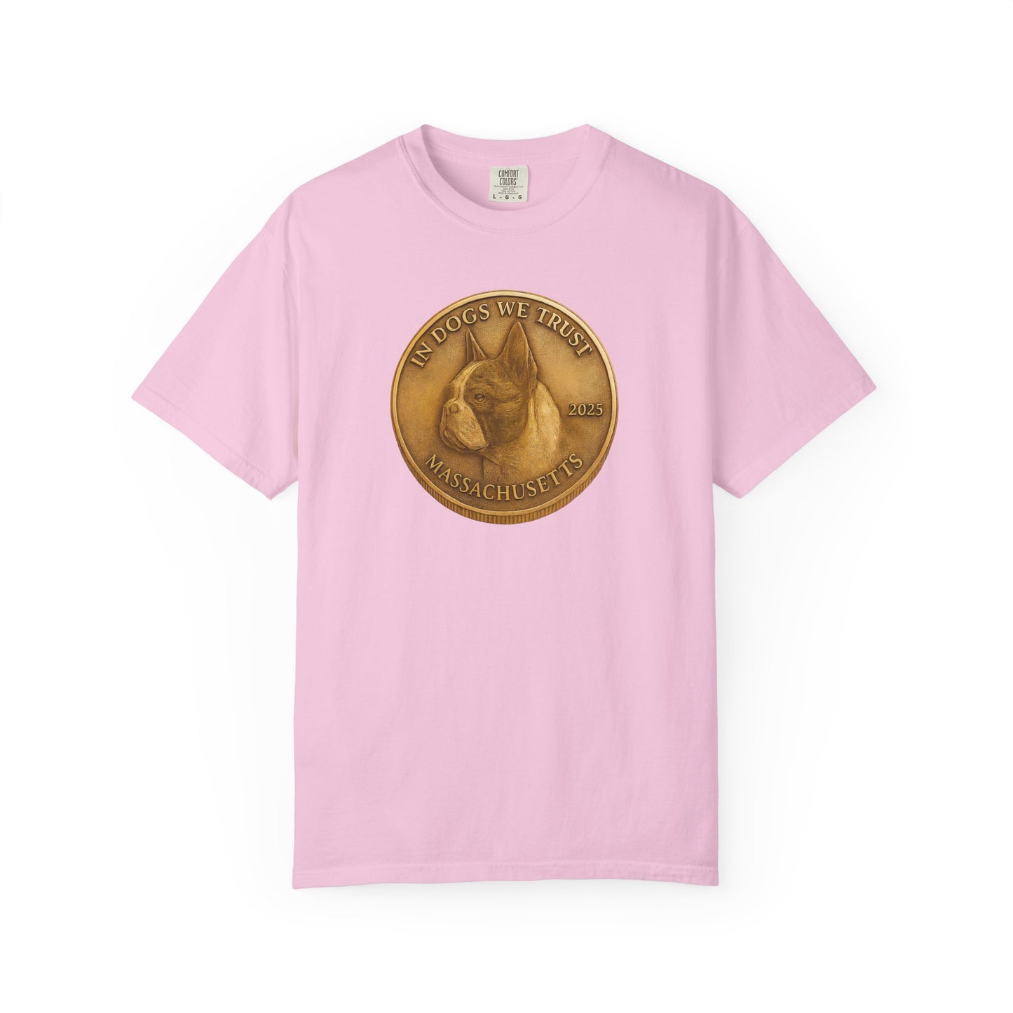 Massachusetts State Coin T-Shirt Collection - Proud Dog Breed Illustrations