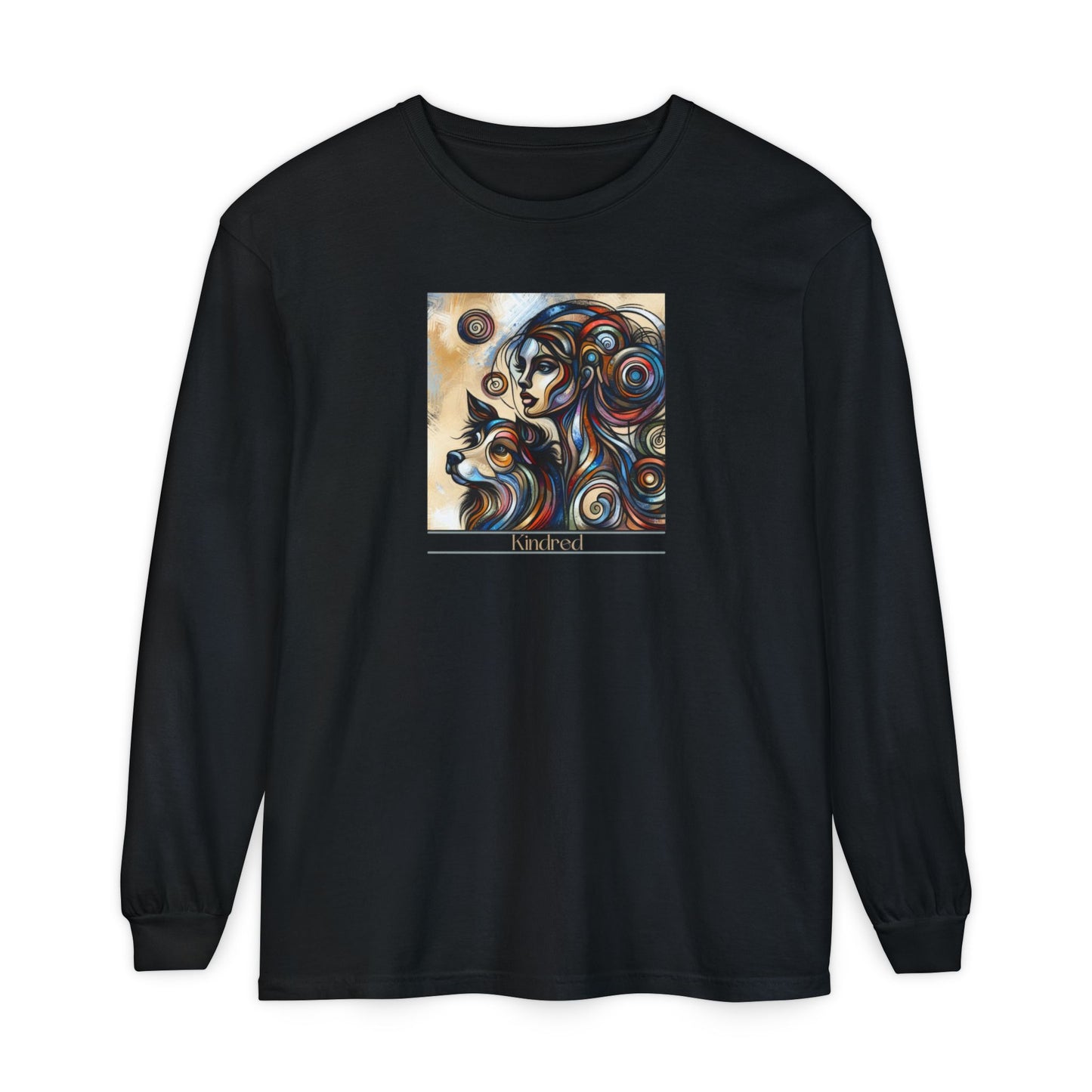 Kindred Long Sleeve T-Shirt - Colorful Abstract Design