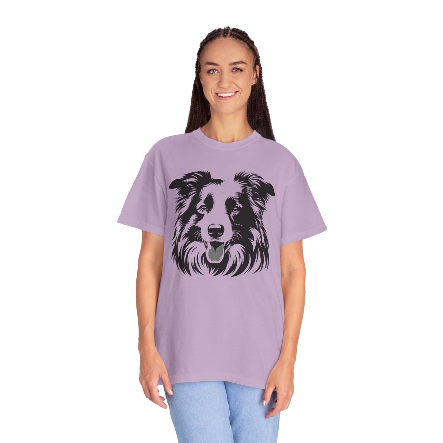 🖤 The Classic Collie – B/W Art Border Collie Tee - Perfect Gift for Dog Lovers