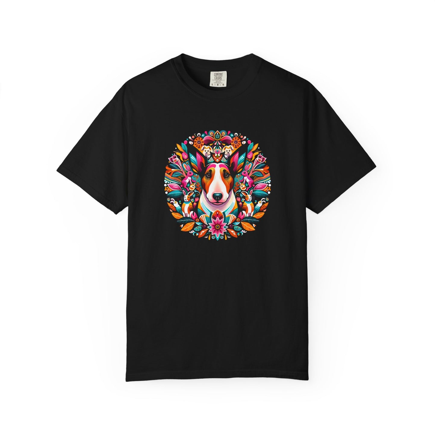 Colorful Dog Lover T-Shirt | Unisex Garment-Dyed Tee
