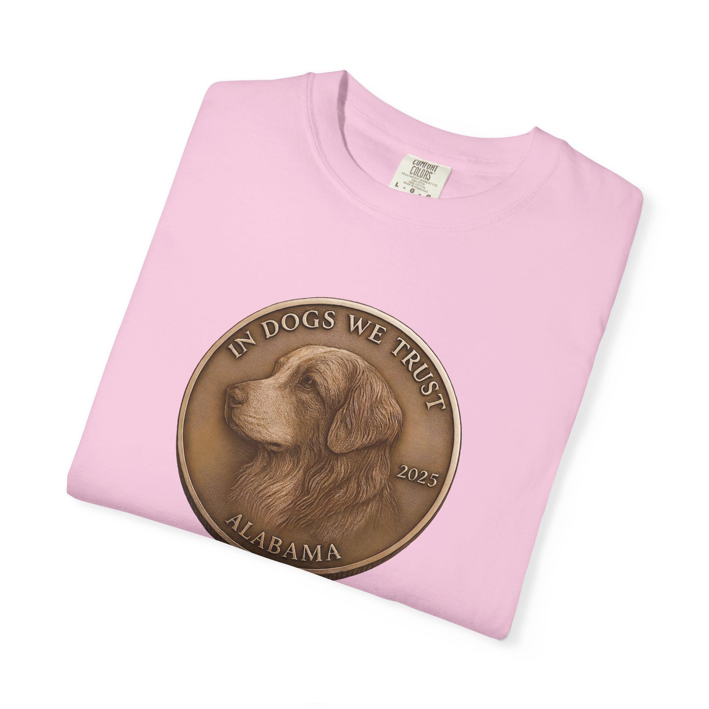 Alabama State Coin T-Shirt Collection - Proud Dog Breed Illustrations