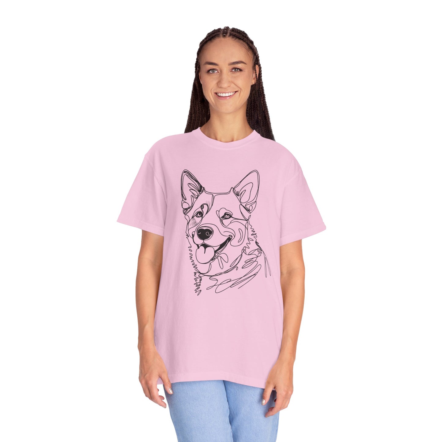 🖤 True Grit – Blue Heeler Line Art Tee