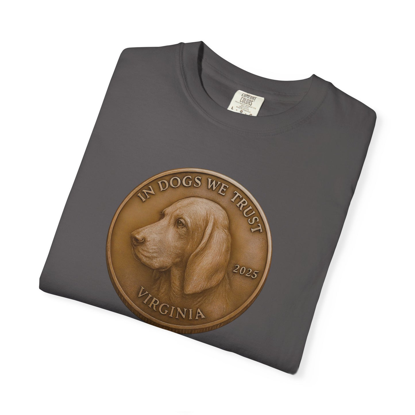 Virginia State Coin T-Shirt Collection - Proud Dog Breed Illustrations
