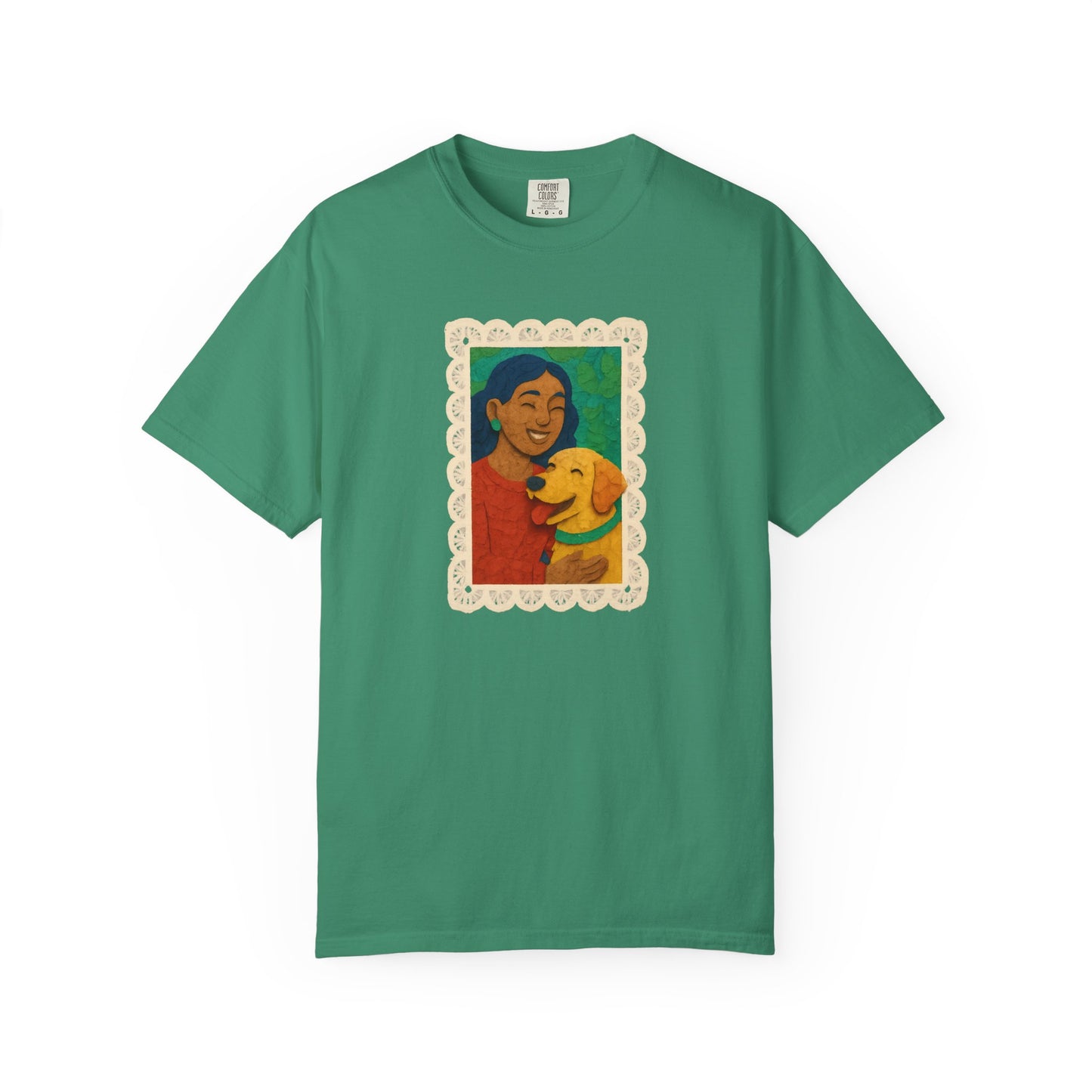 Dog Mom T-shirt - Unisex Garment-Dyed Tee for Dog Lovers
