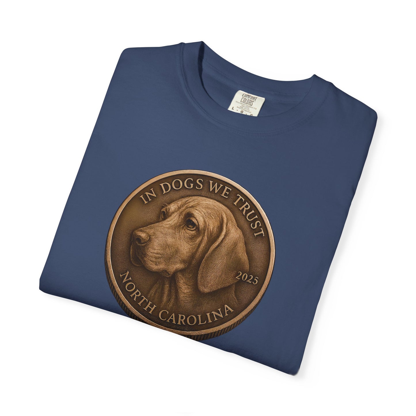 North Carolina State Coin T-Shirt Collection - Proud Dog Breed Illustrations