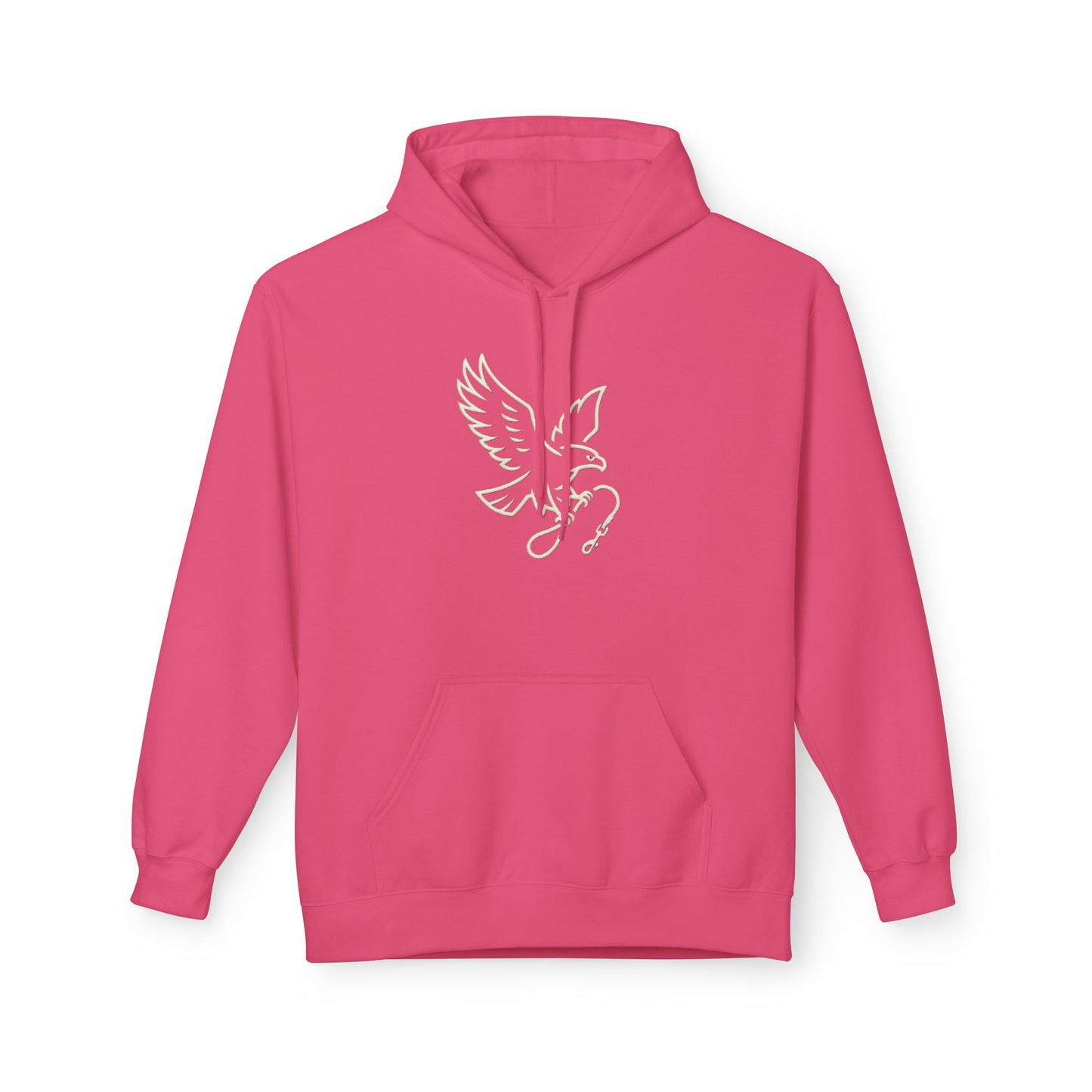 Stylish Unisex Fleece Hoodie with Unique Bird Design, Cozy Pullover, Casual Wear, Gift for Nature Lovers, Perfect for Fall