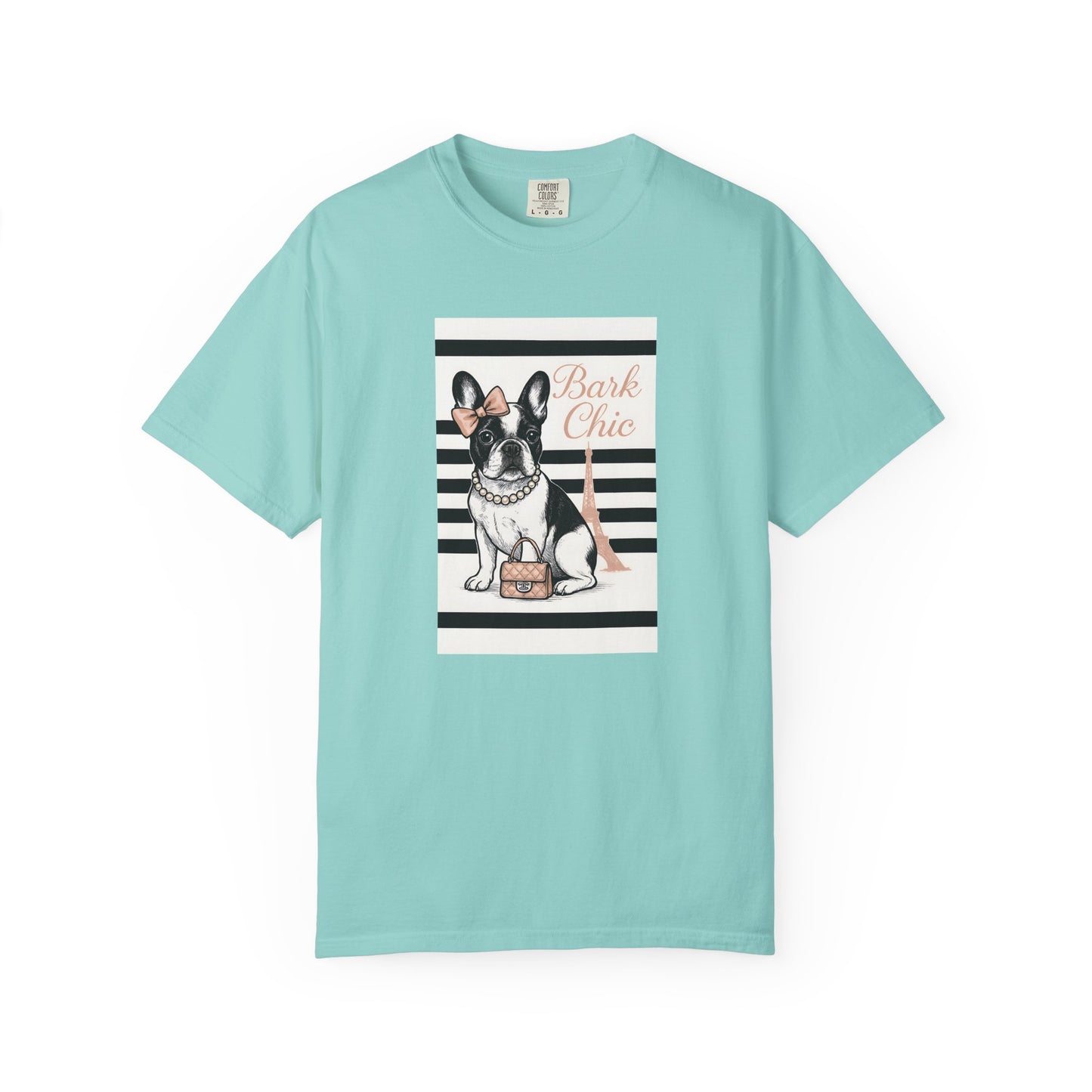 Chic Dog Lover T-shirt, Bark Chic Tee, Unisex Graphic Shirt, Pet Lover Gift, Comfortable Everyday Wear, Cute Animal Apparel