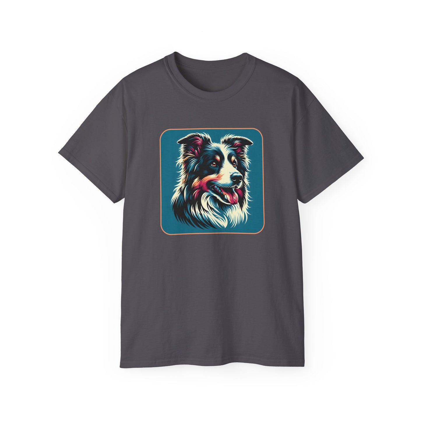 ⚡ Brain & Beauty – Colorful Border Collie Tee - Perfect for Pet Lovers